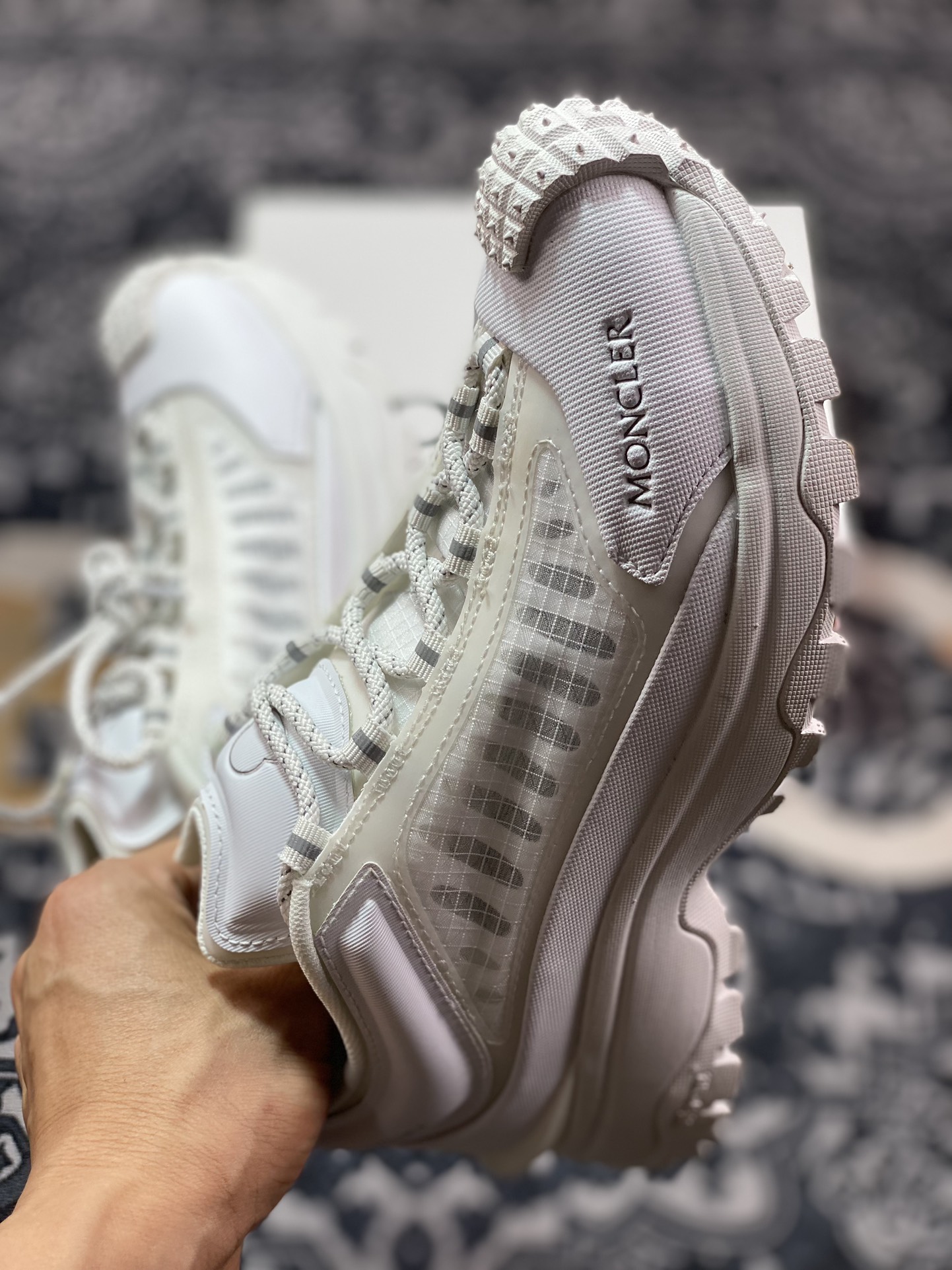 Trailgrip Lite Trainers Off-road Travel 2nd Generation Series Low-top Lightweight Outdoor Mountaineering Sports Shoes ”All White Hollow” I109A4M00130M2808001