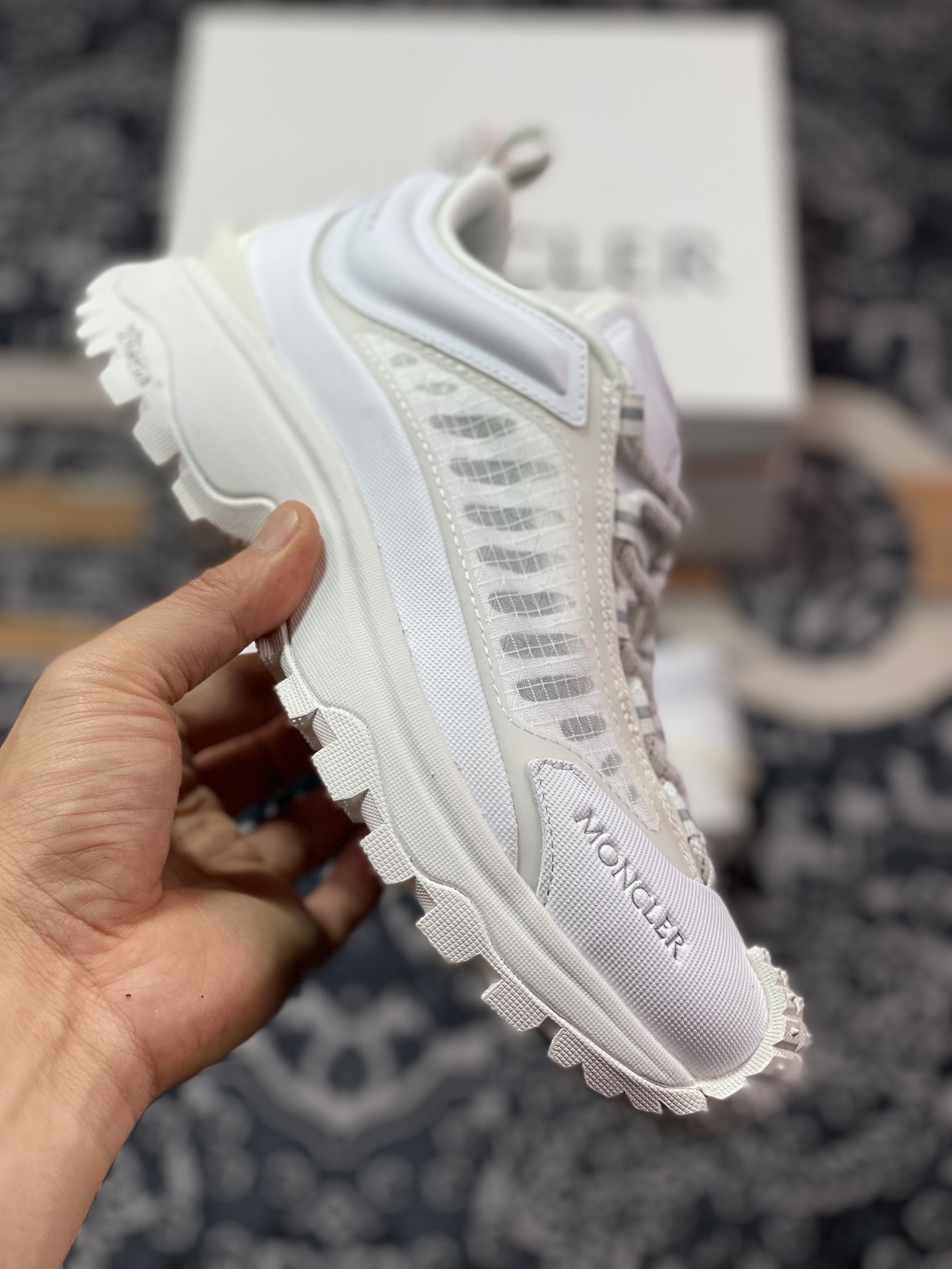 Trailgrip Lite Trainers Off-road Travel 2nd Generation Series Low-top Lightweight Outdoor Mountaineering Sports Shoes ”All White Hollow” I109A4M00130M2808001