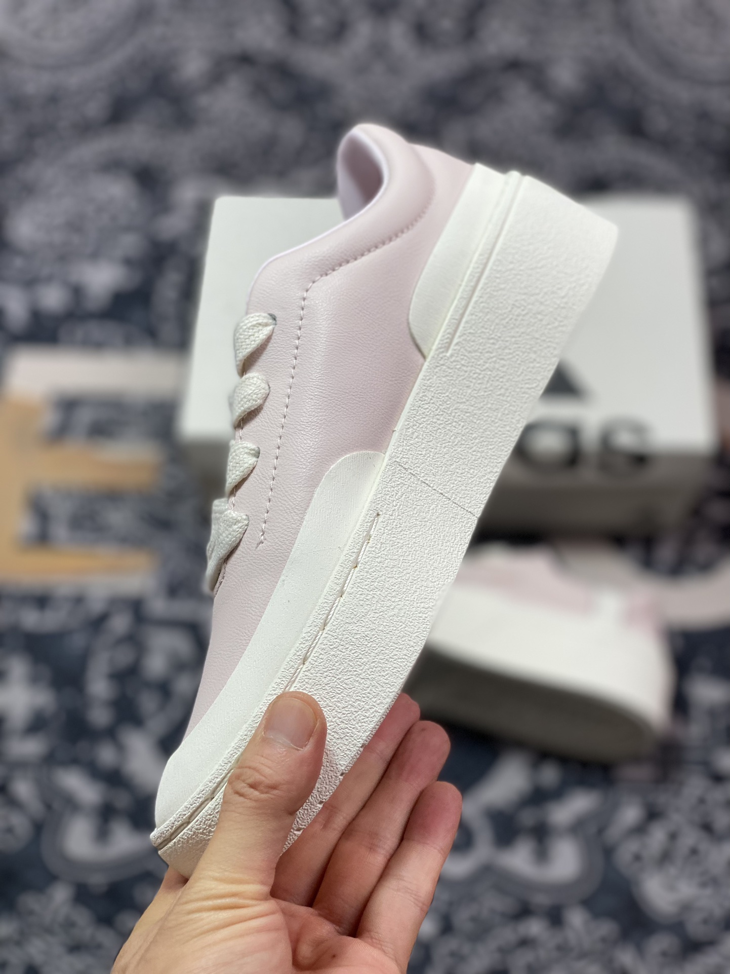 Adidas Labcourt Low Lab court series classic sneakers ”Leather Sakura Pink Beige” IF1711