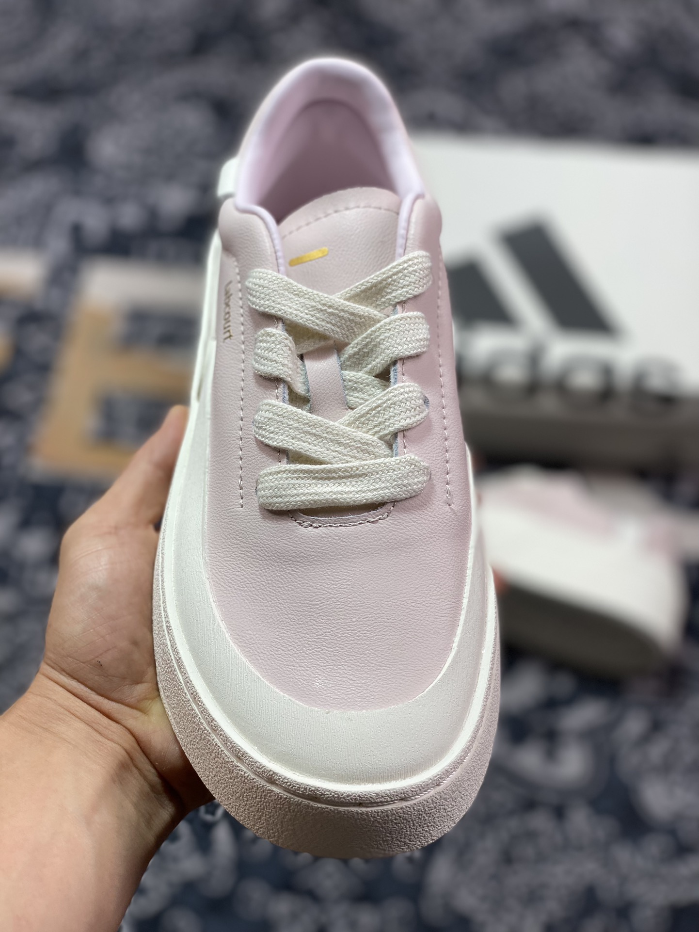 Adidas Labcourt Low Lab court series classic sneakers ”Leather Sakura Pink Beige” IF1711