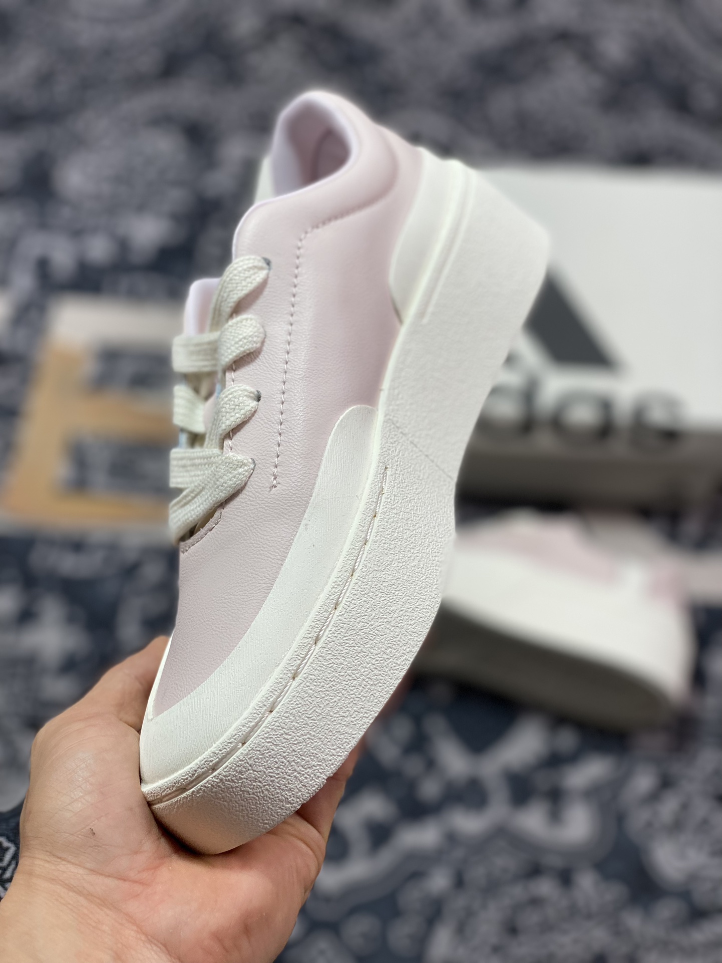 Adidas Labcourt Low Lab court series classic sneakers ”Leather Sakura Pink Beige” IF1711
