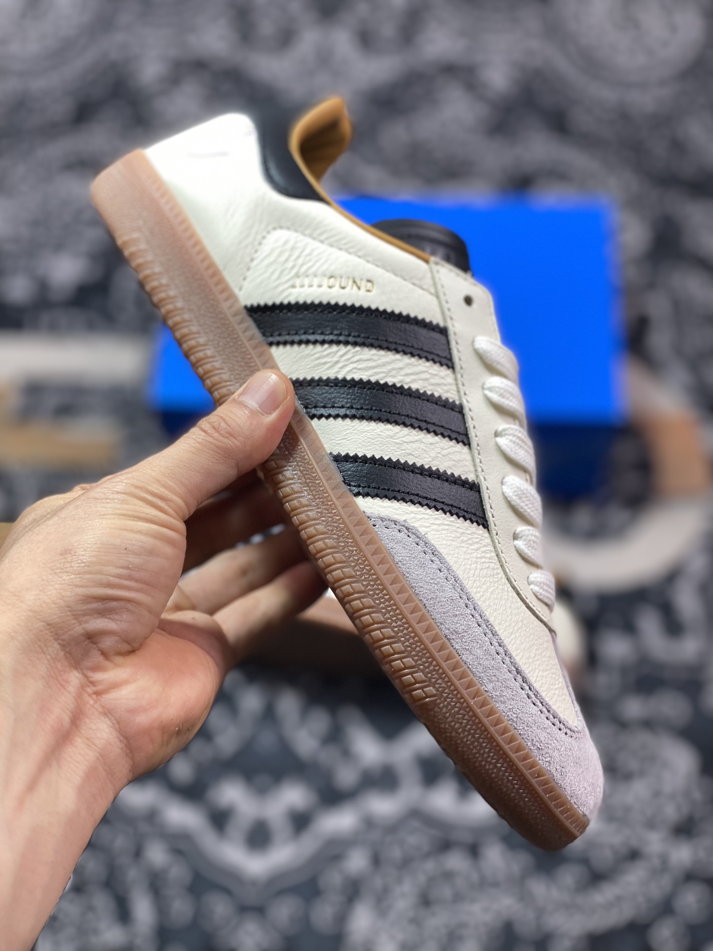 240  JJJJound x Adidas Originals Samba OG 灰白色 低帮休闲板鞋 ID8708