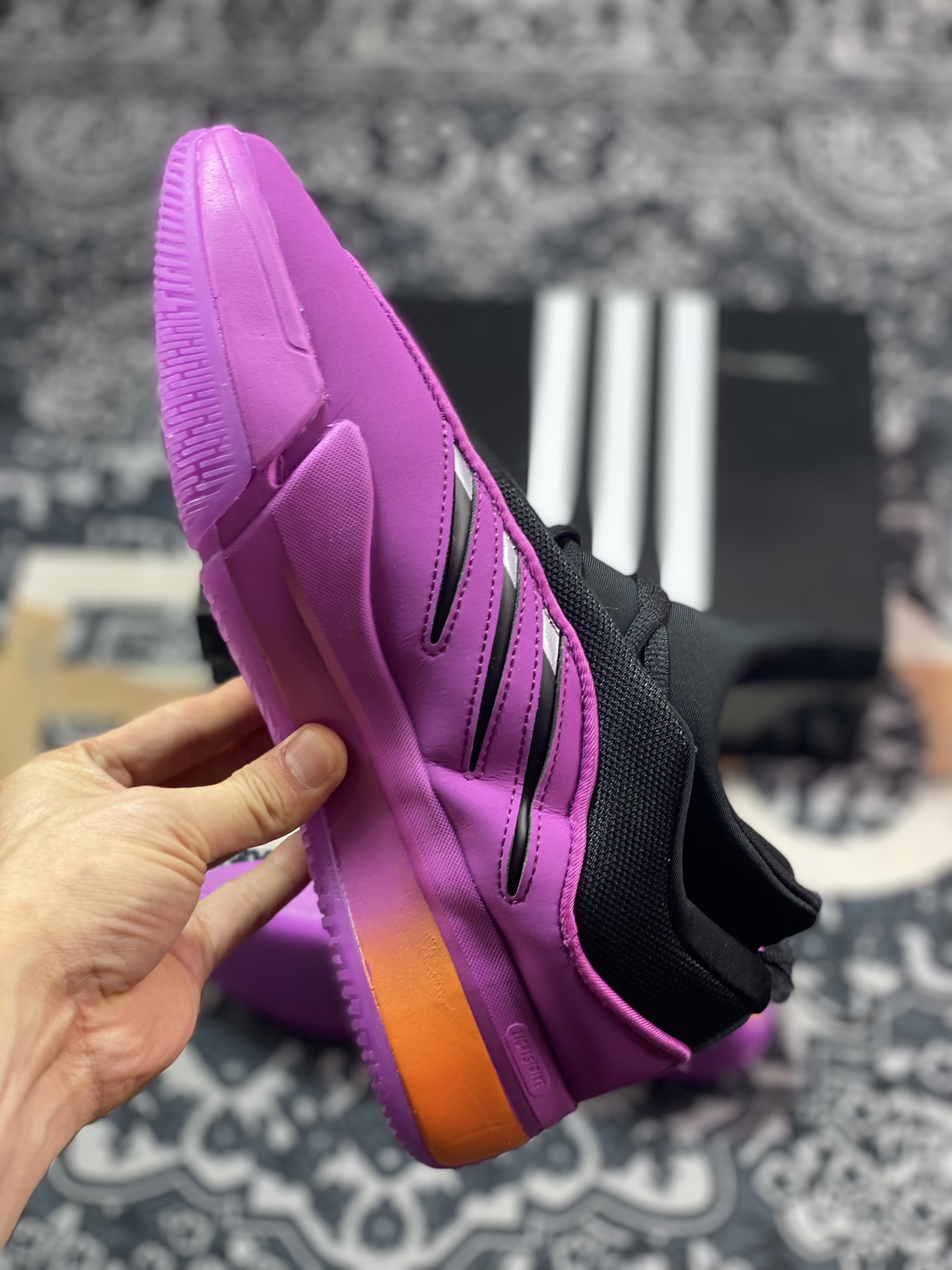 Adidas Dame 9 ”The Playoffs” Lillard 9th series low-top basketball shoes ”Grape Purple Black” GY3048