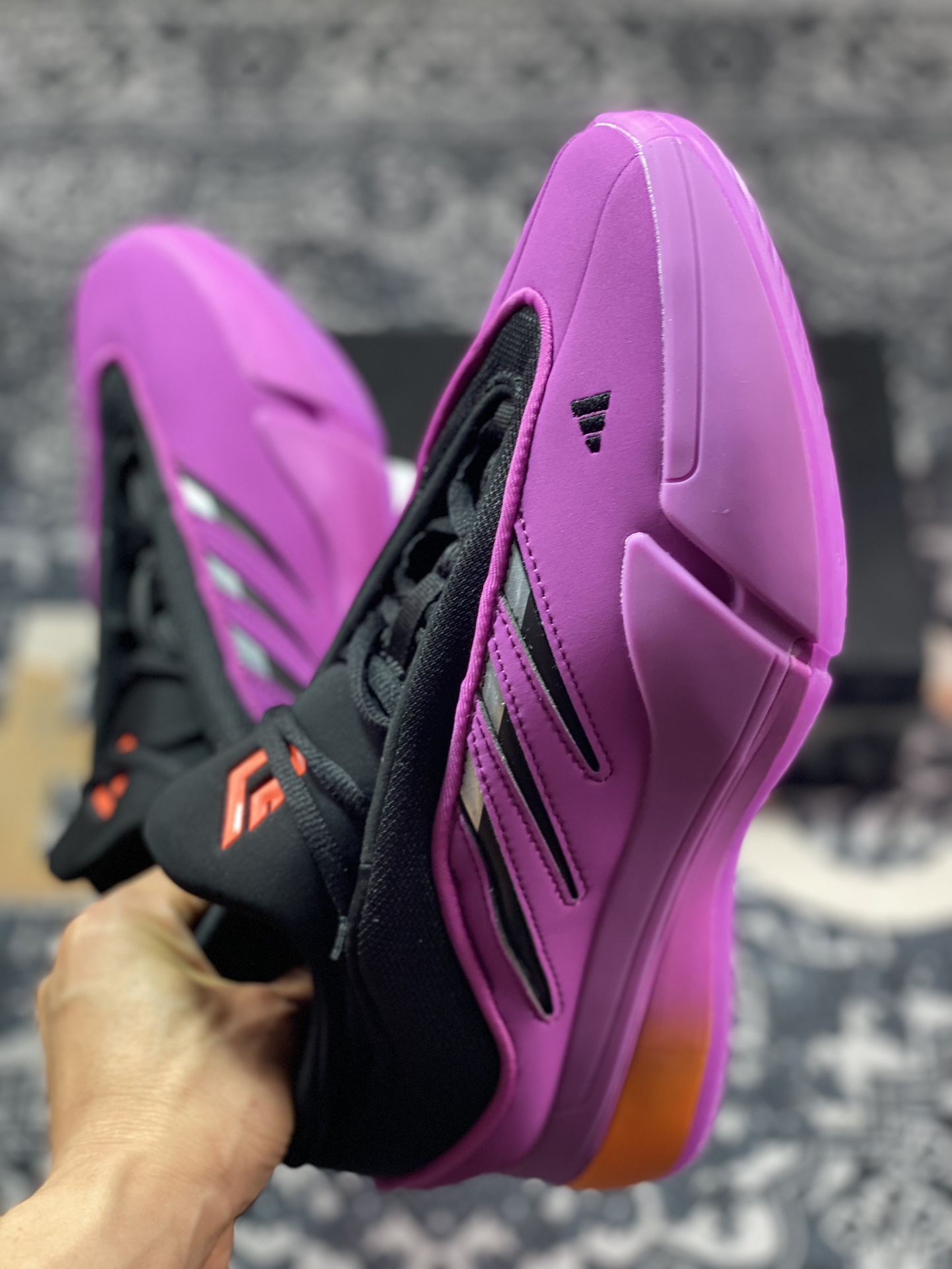 Adidas Dame 9 ”The Playoffs” Lillard 9th series low-top basketball shoes ”Grape Purple Black” GY3048