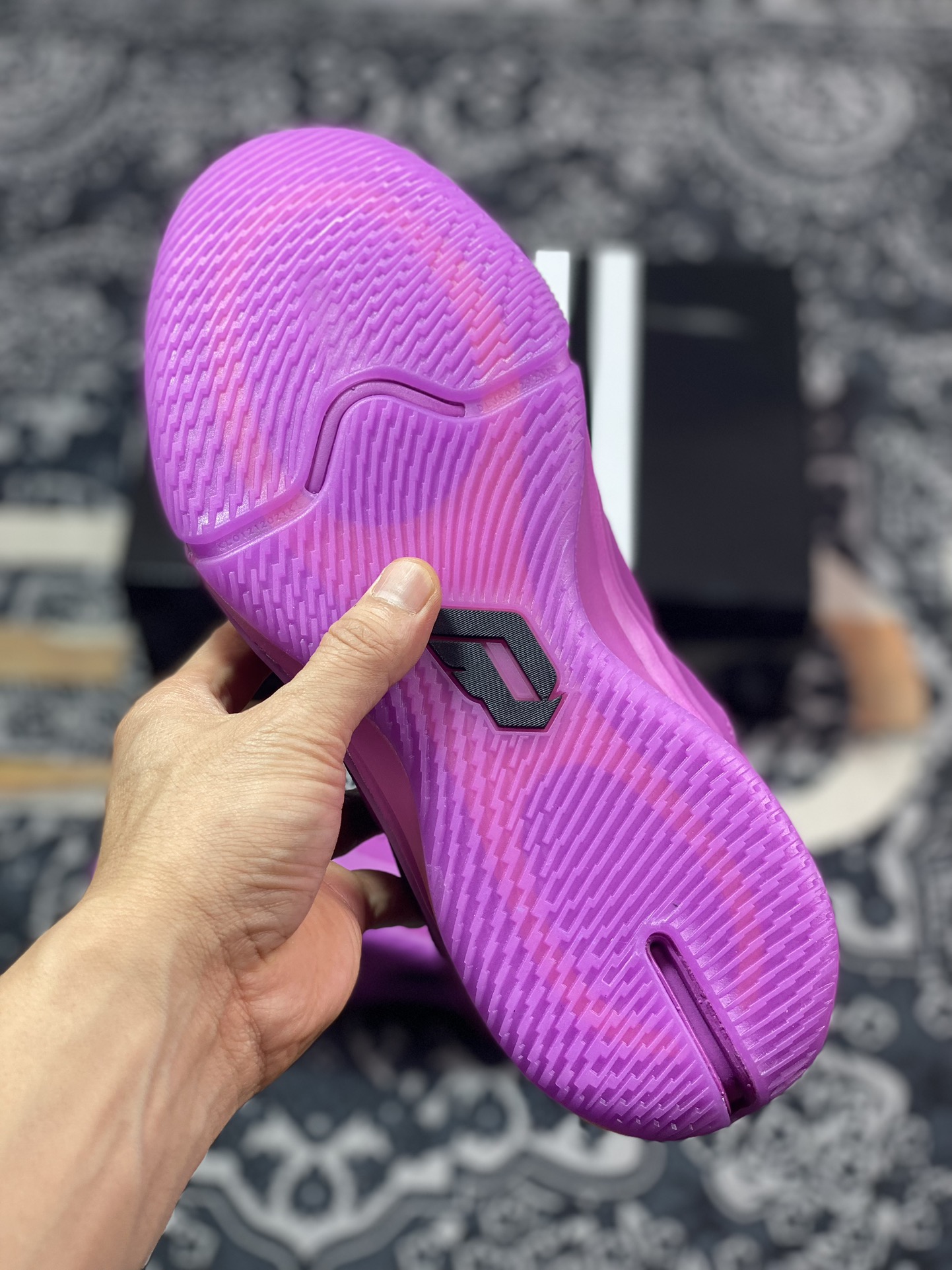 Adidas Dame 9 ”The Playoffs” Lillard 9th series low-top basketball shoes ”Grape Purple Black” GY3048