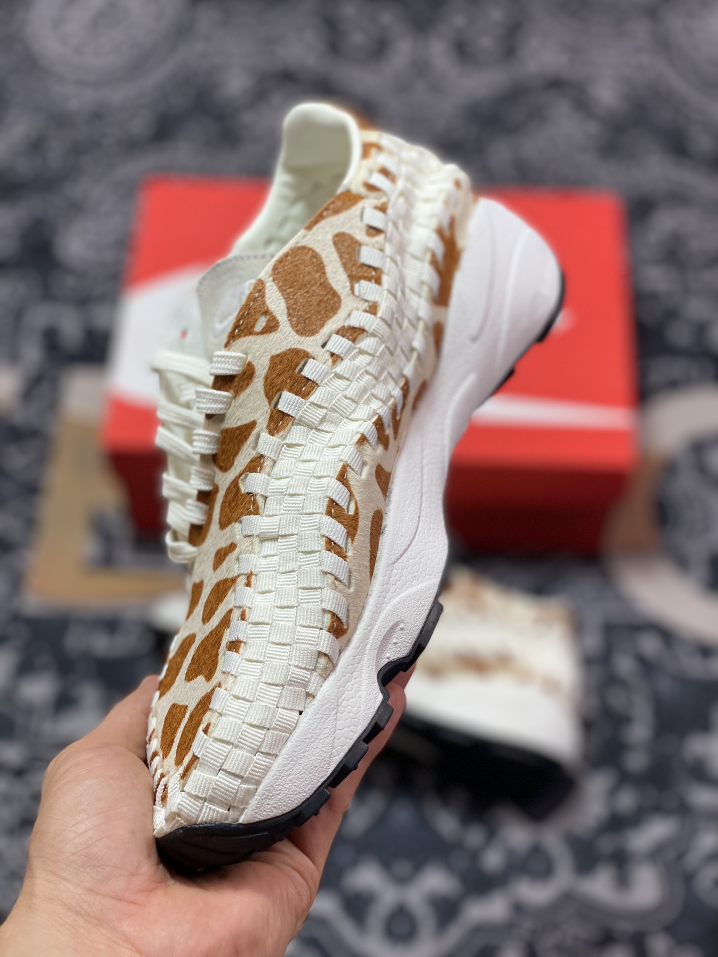 Nk Air Footscape Woven asymmetrical woven non-slip wear-resistant low-top casual shoes FB1959-100