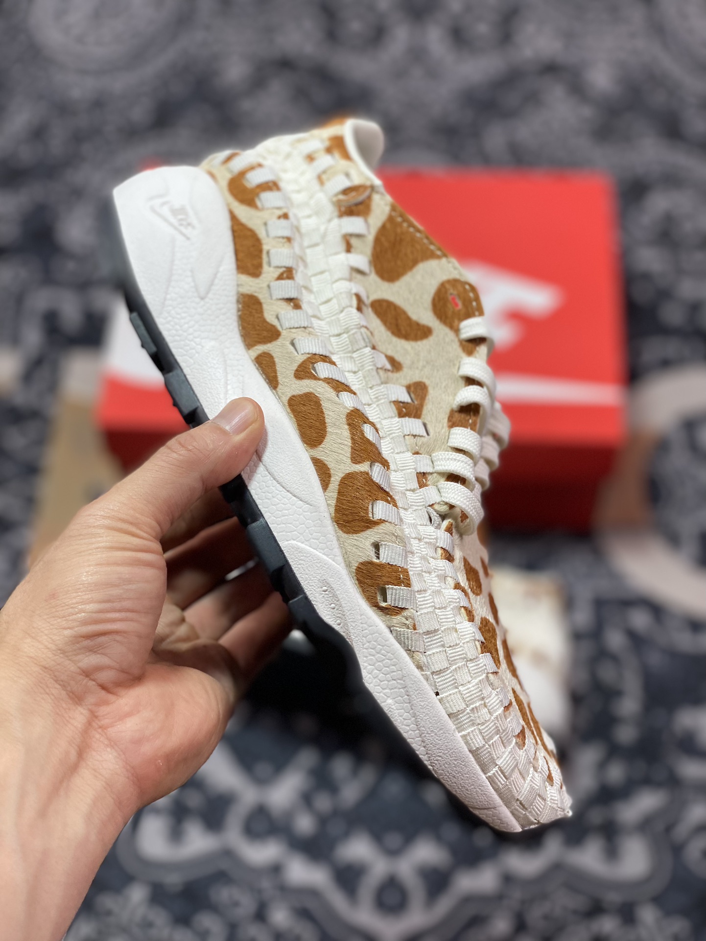 Nk Air Footscape Woven asymmetrical woven non-slip wear-resistant low-top casual shoes FB1959-100