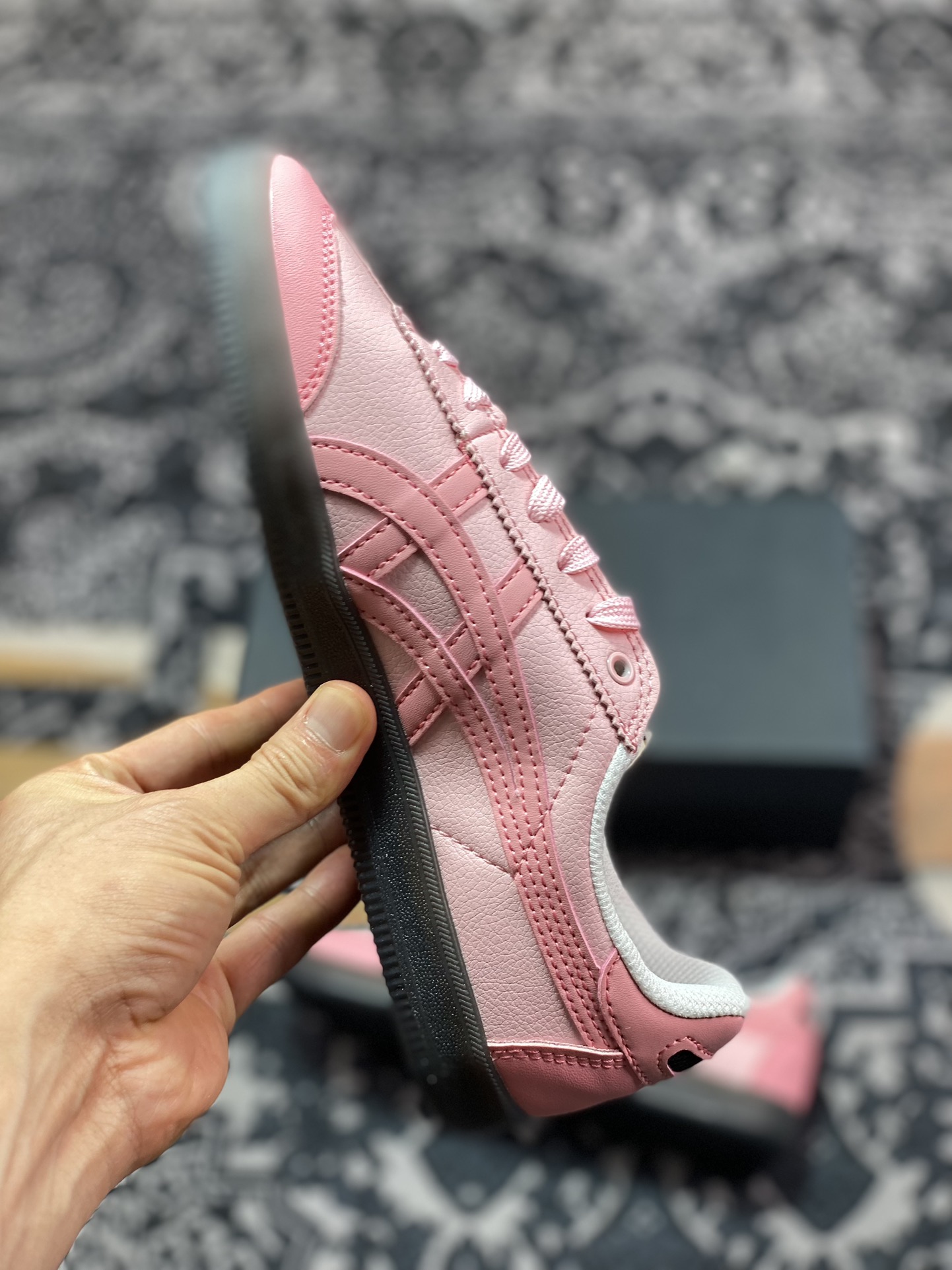 160 鬼塚虎/Onitsuka Tiger Tokuten 得分系列低帮板鞋“皮革桃粉生胶底”1183B938-100