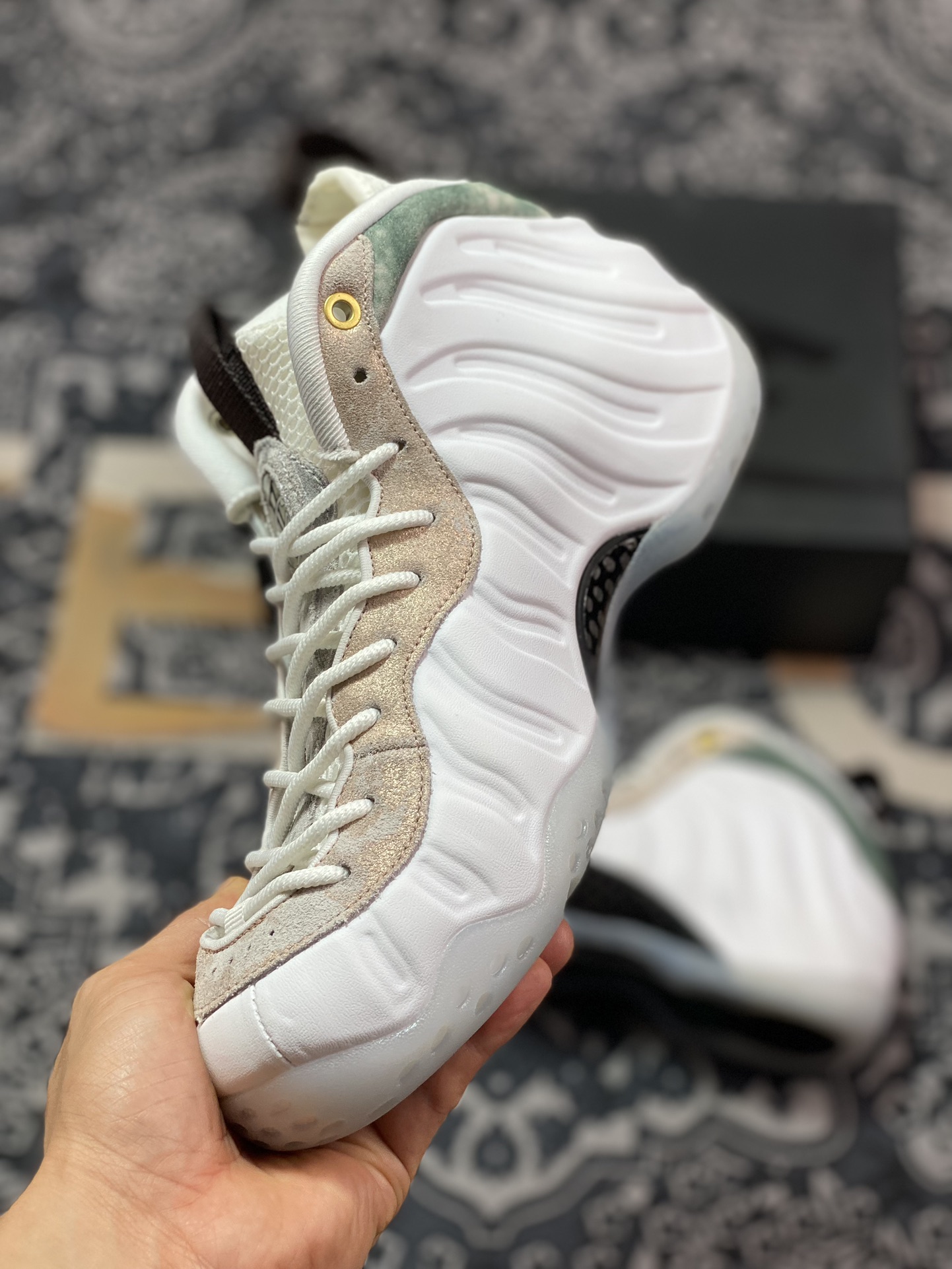 470 Nike Foamposite Pro 喷泡篮球鞋 AA3963-101 大理石喷