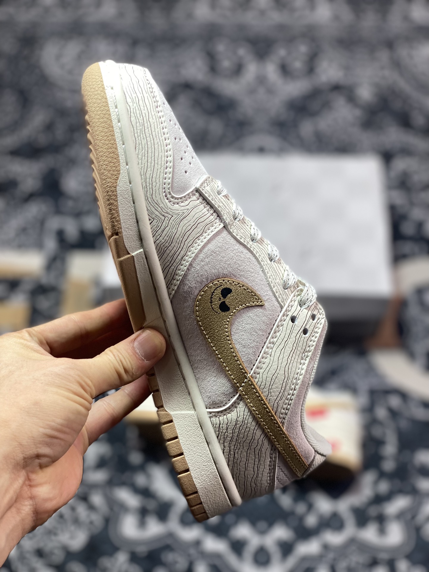 280 原装级别 Supreme x Nk Dunk Low 联名-金鬼脸 SB低帮休闲板鞋 XD6188-035