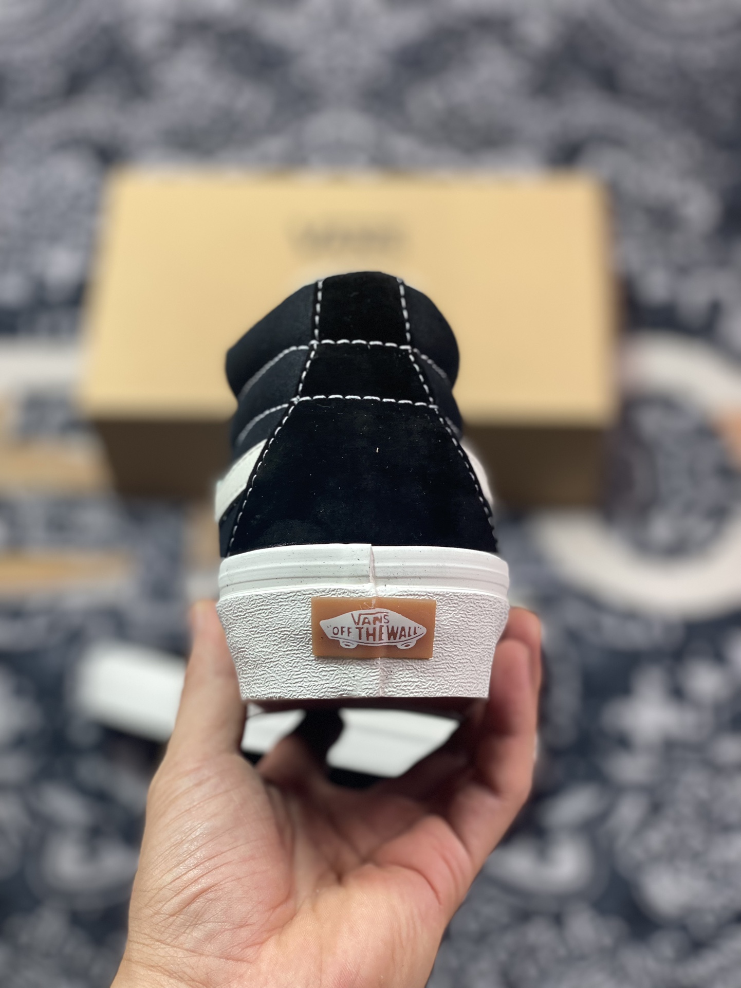 150 真标 Vans SK8-Hi VR3 黑白中帮 范斯官方 环保经典简约休闲帆布鞋