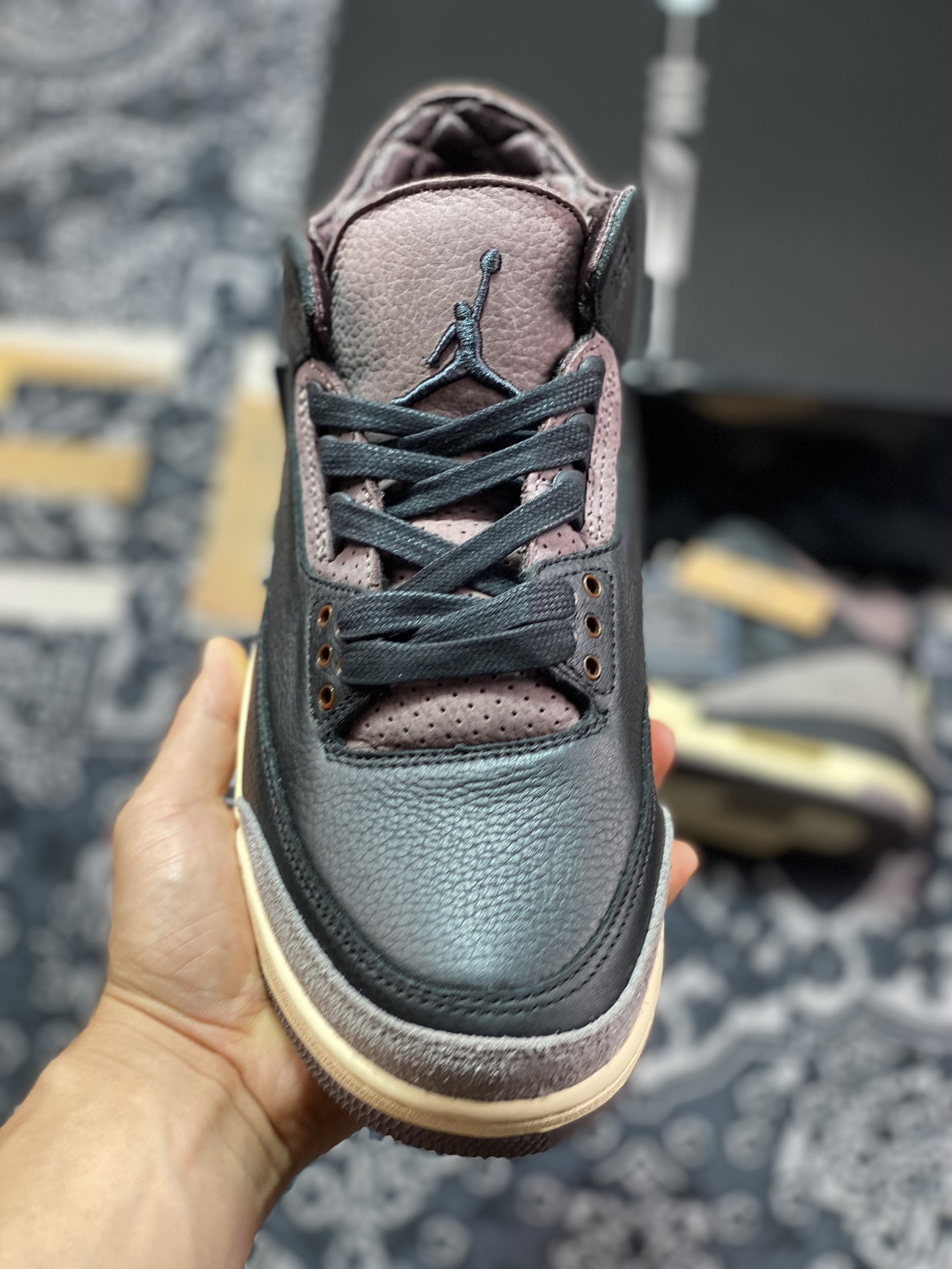 500 优Air Jordan 3 Retro ”Black” AJ3 乔3联名款 复刻黑棕 FZ4811-001