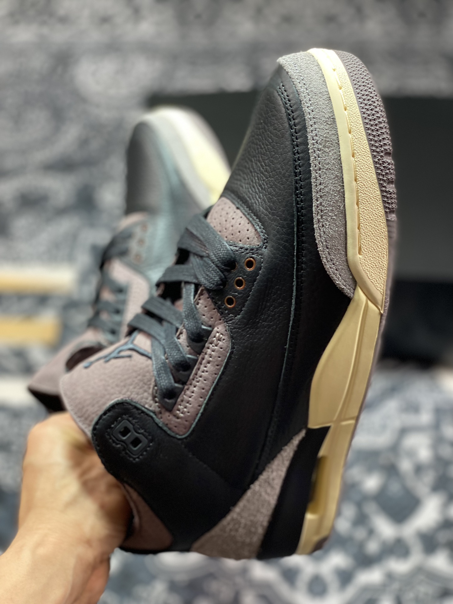 500 优Air Jordan 3 Retro ”Black” AJ3 乔3联名款 复刻黑棕 FZ4811-001