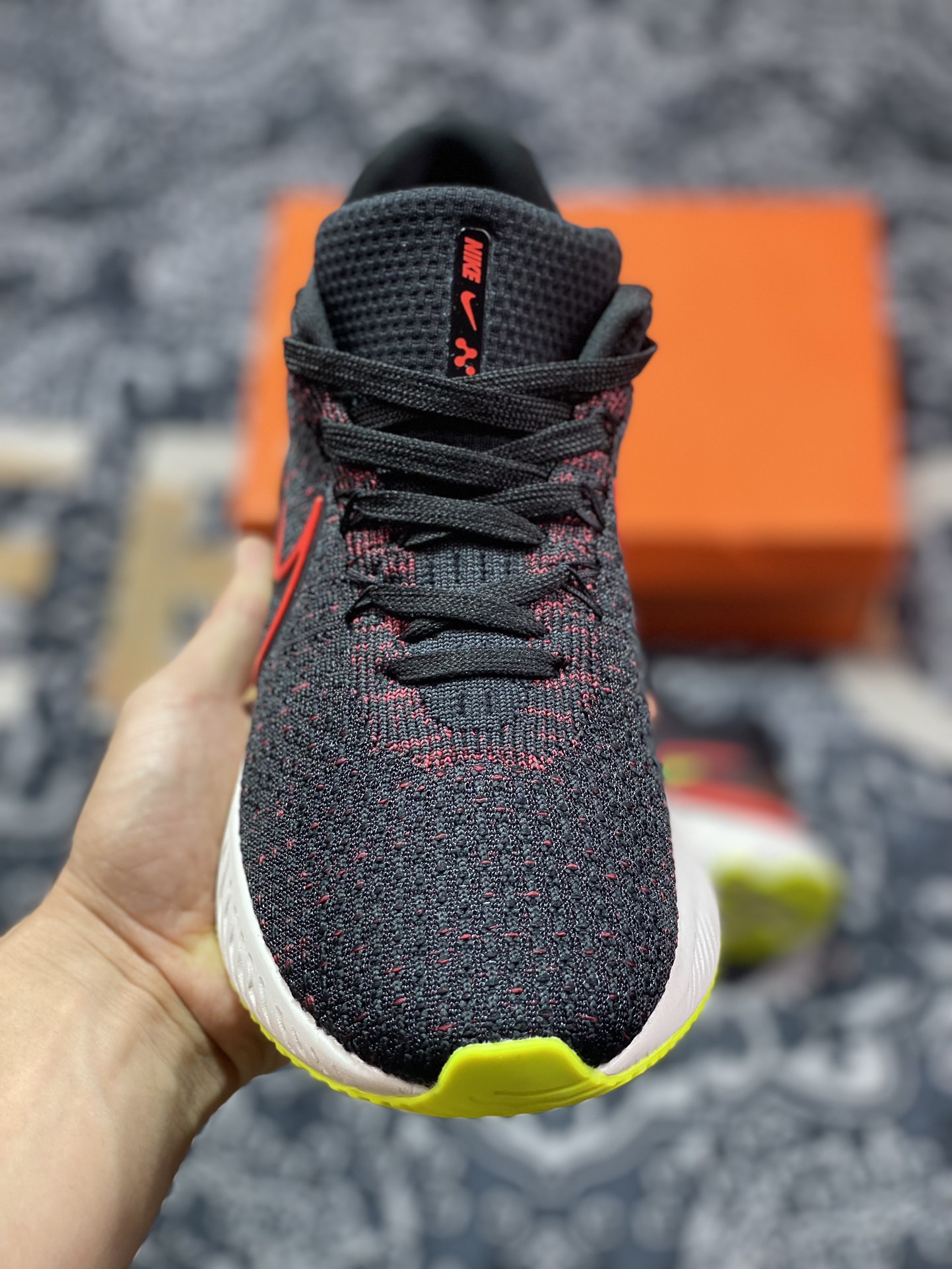 180 Nike React Infinity Run Flyknit 3 Premium”Black Siren Red”瑞亚无限3代轻量慢跑“针织黑警红荧光黄”DH5392-007