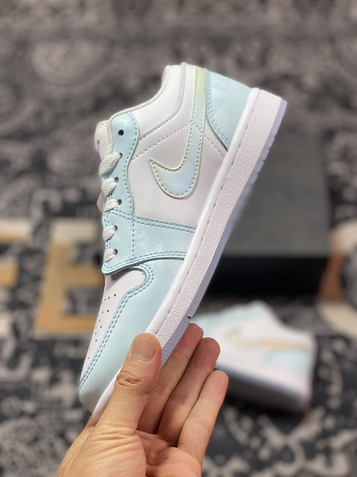 200 原厂级别 Air Jordan 1 Retro Low SE 白蓝 HJ3481-491