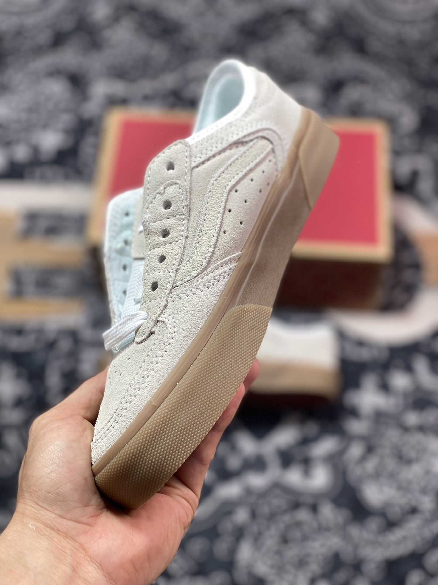 Vans Rowley Classics 米色 范斯官方 经典复古休闲滑板鞋  VN0009QJQJM