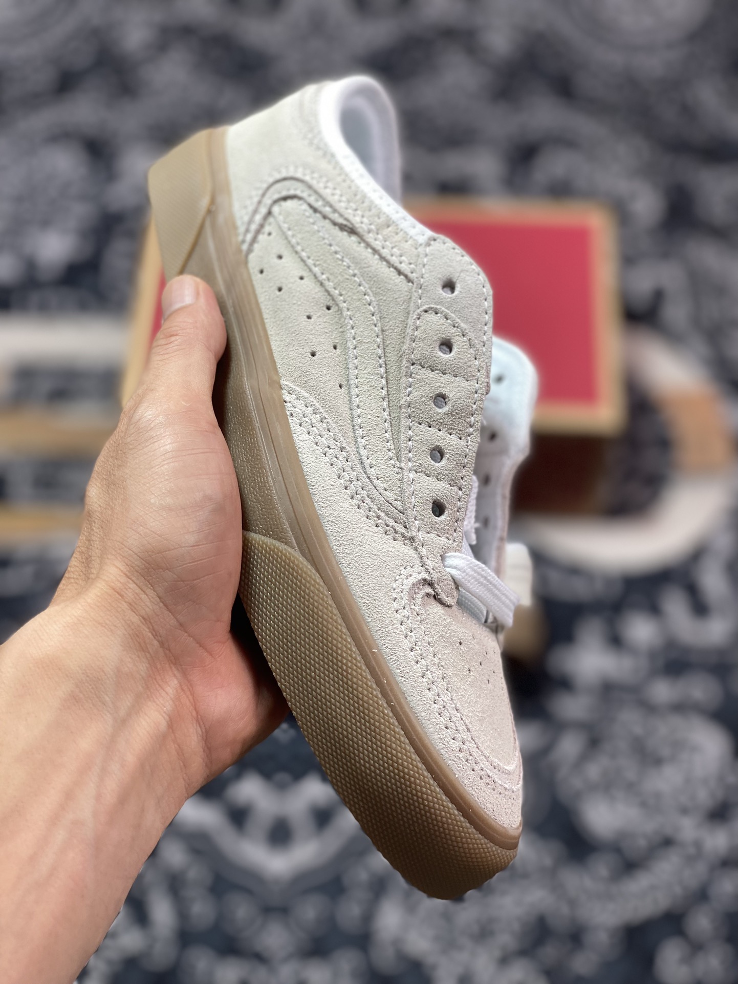 Vans Rowley Classics 米色 范斯官方 经典复古休闲滑板鞋  VN0009QJQJM