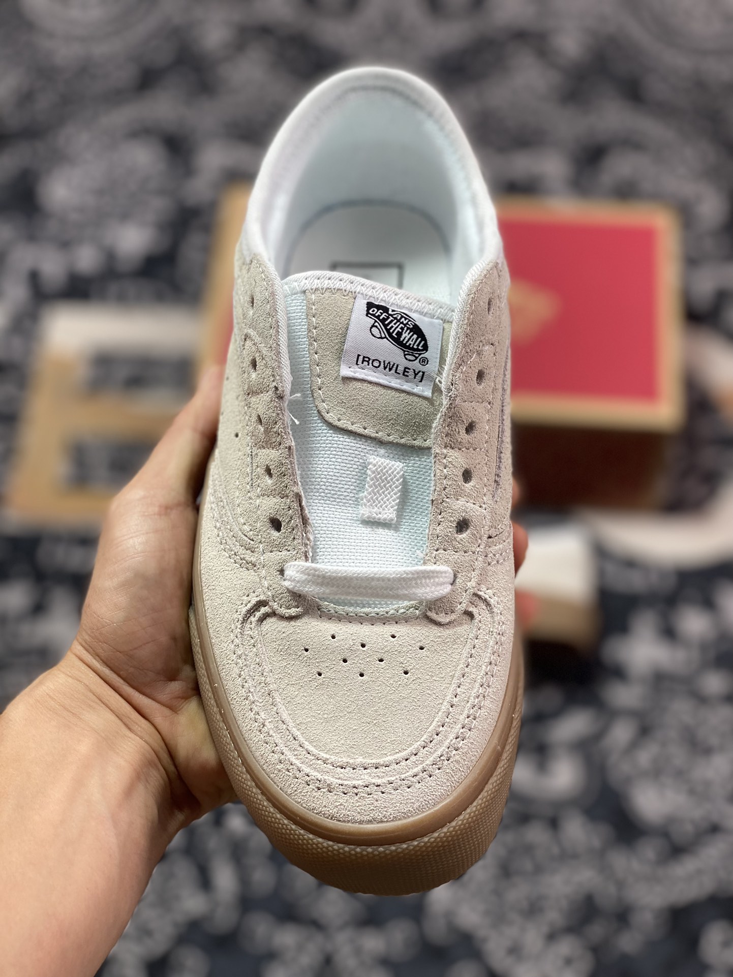 Vans Rowley Classics 米色 范斯官方 经典复古休闲滑板鞋  VN0009QJQJM