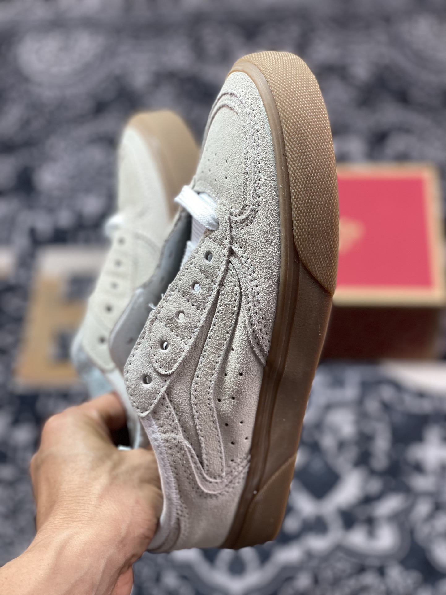 Vans Rowley Classics 米色 范斯官方 经典复古休闲滑板鞋  VN0009QJQJM