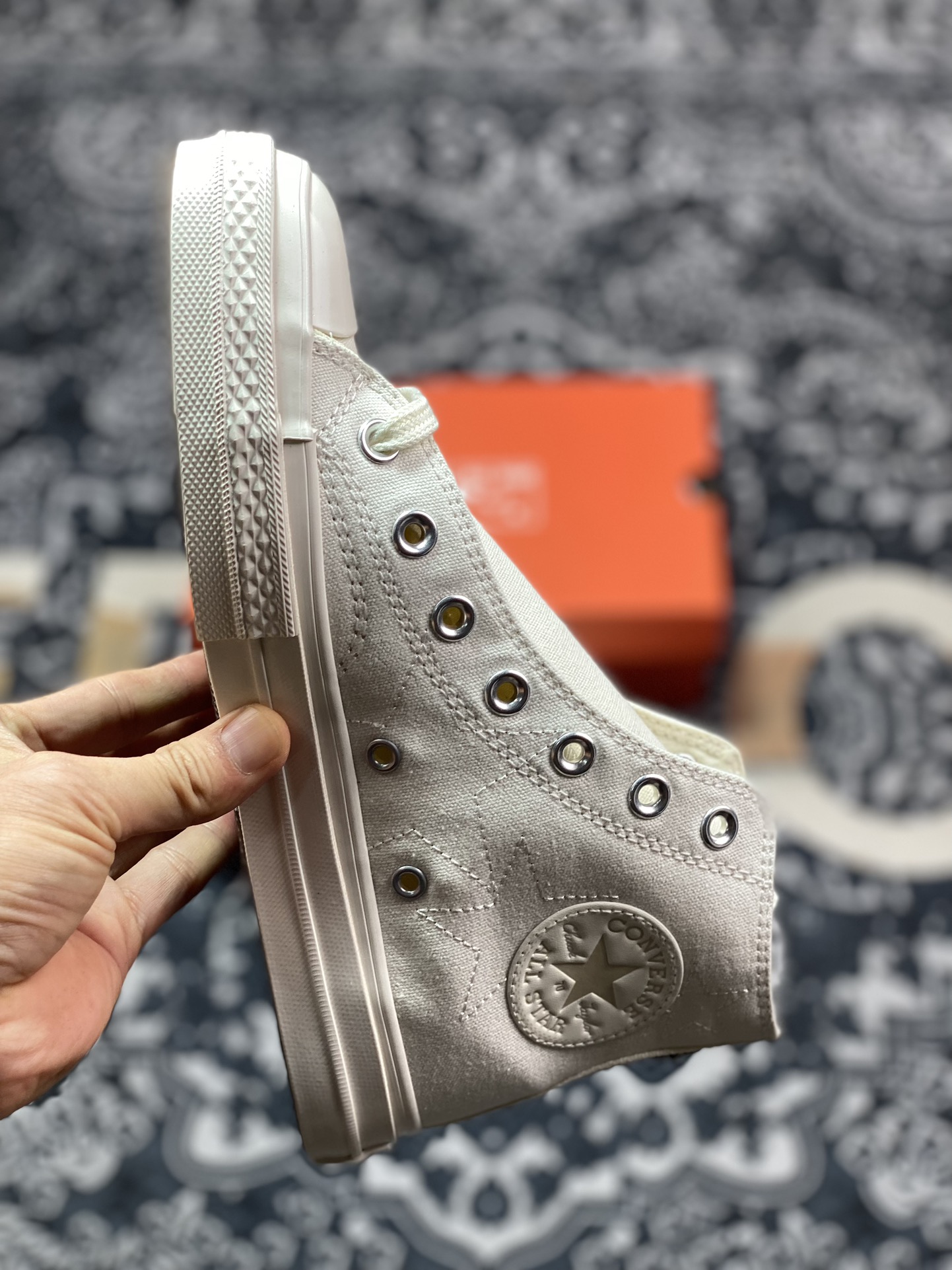 Converse Chuck 70 SNL 白色星星 匡威新款 高帮休闲舒适帆布硫化鞋 经典1970米白鞋身   A11611C