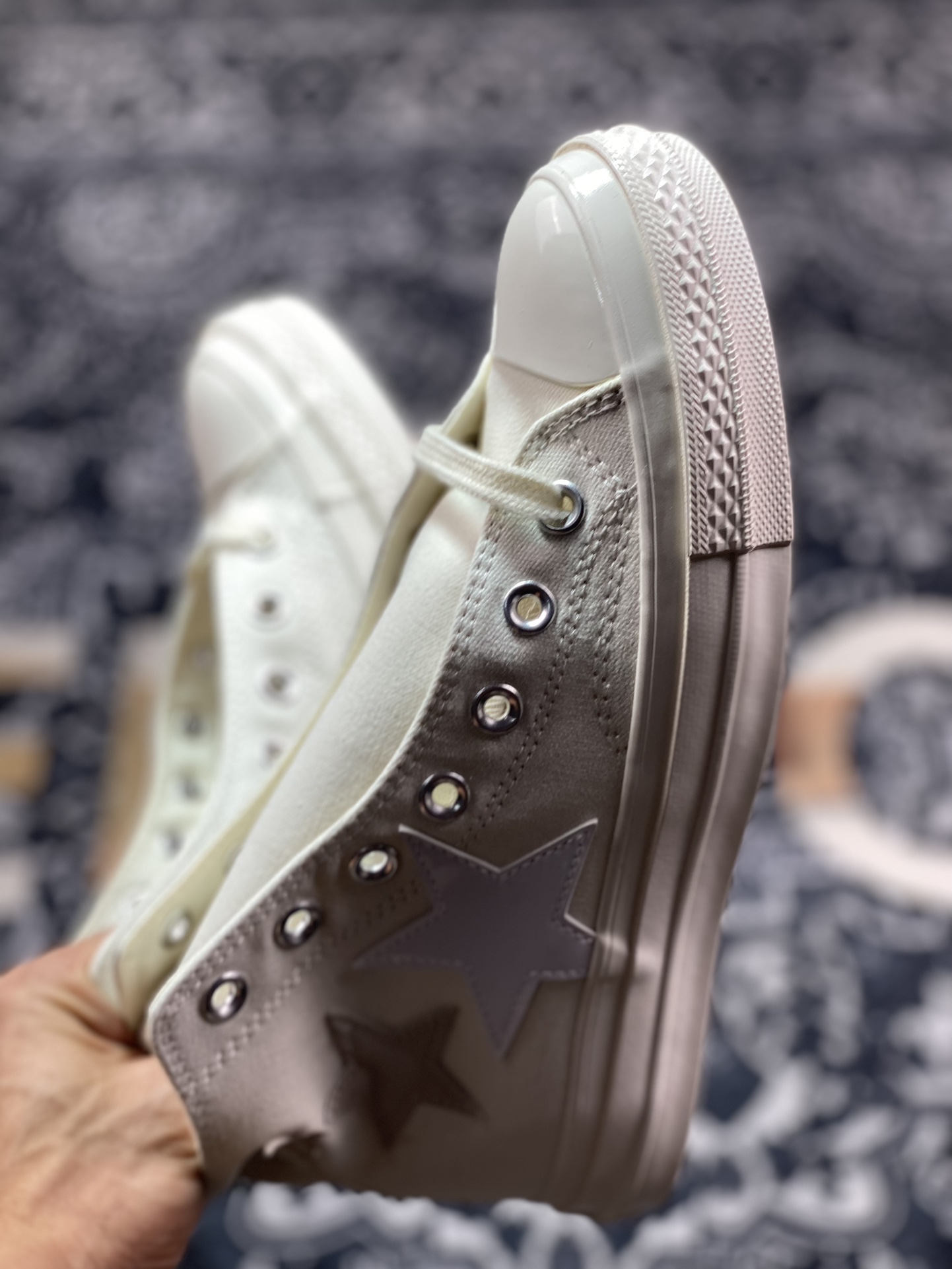 Converse Chuck 70 SNL 白色星星 匡威新款 高帮休闲舒适帆布硫化鞋 经典1970米白鞋身   A11611C