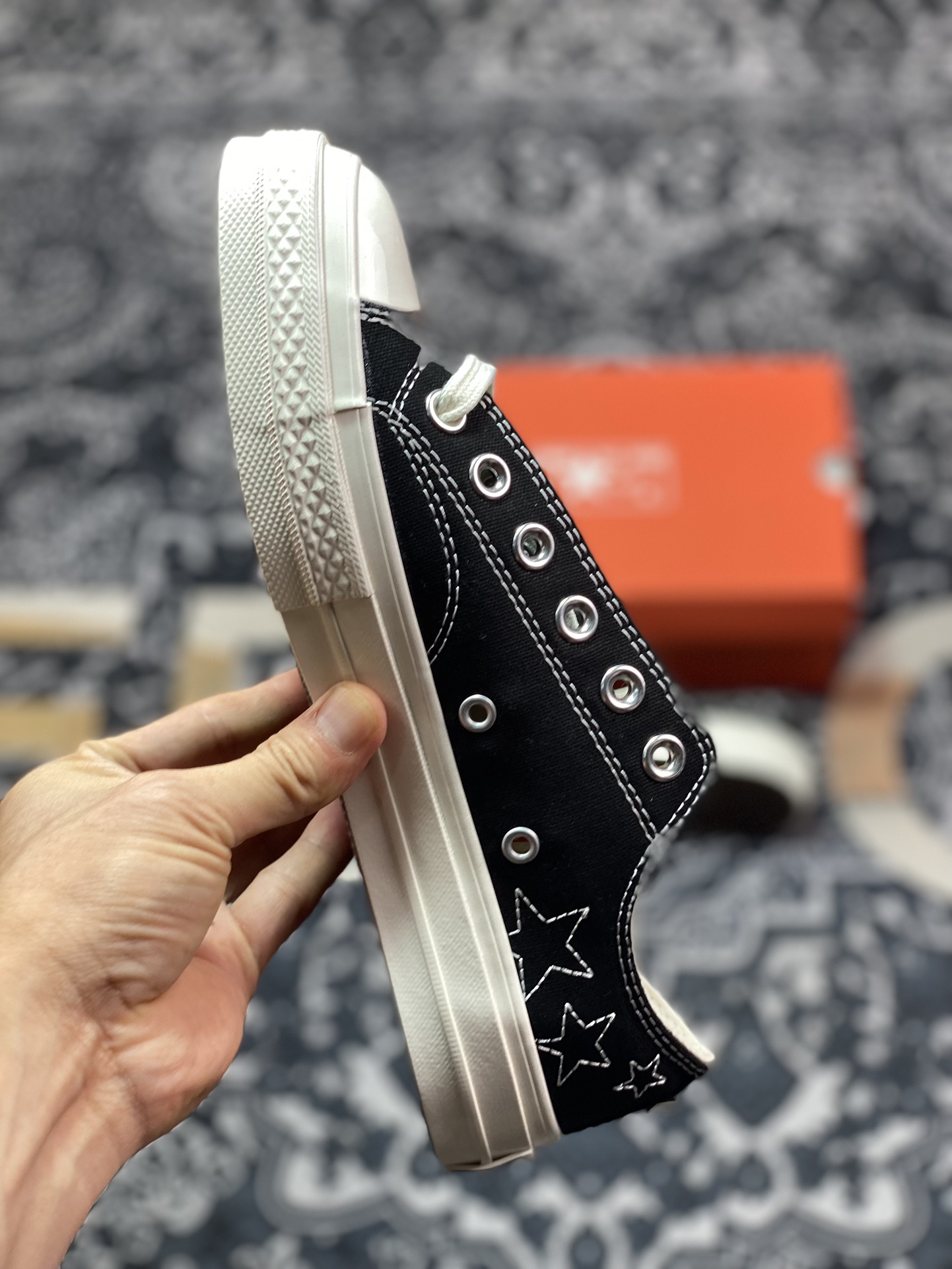 Converse Chuck 70 SNL 黑白星星 匡威新款 低帮休闲舒适帆布硫化鞋  A11612C