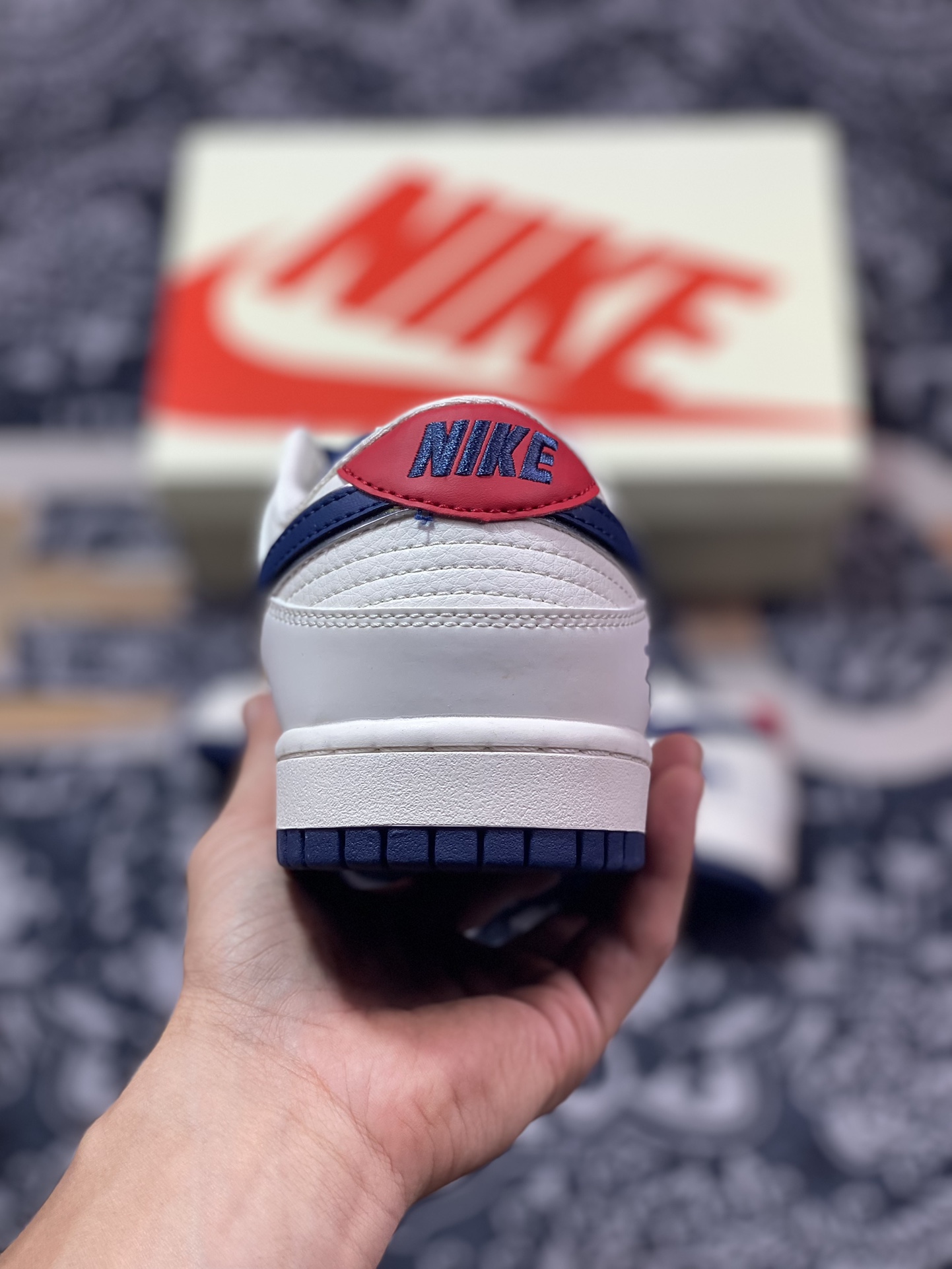 NK Dunk Low Retro ”DIY高端定制” 斯图西米蓝红 低帮休闲运动板鞋 DQ1098-379