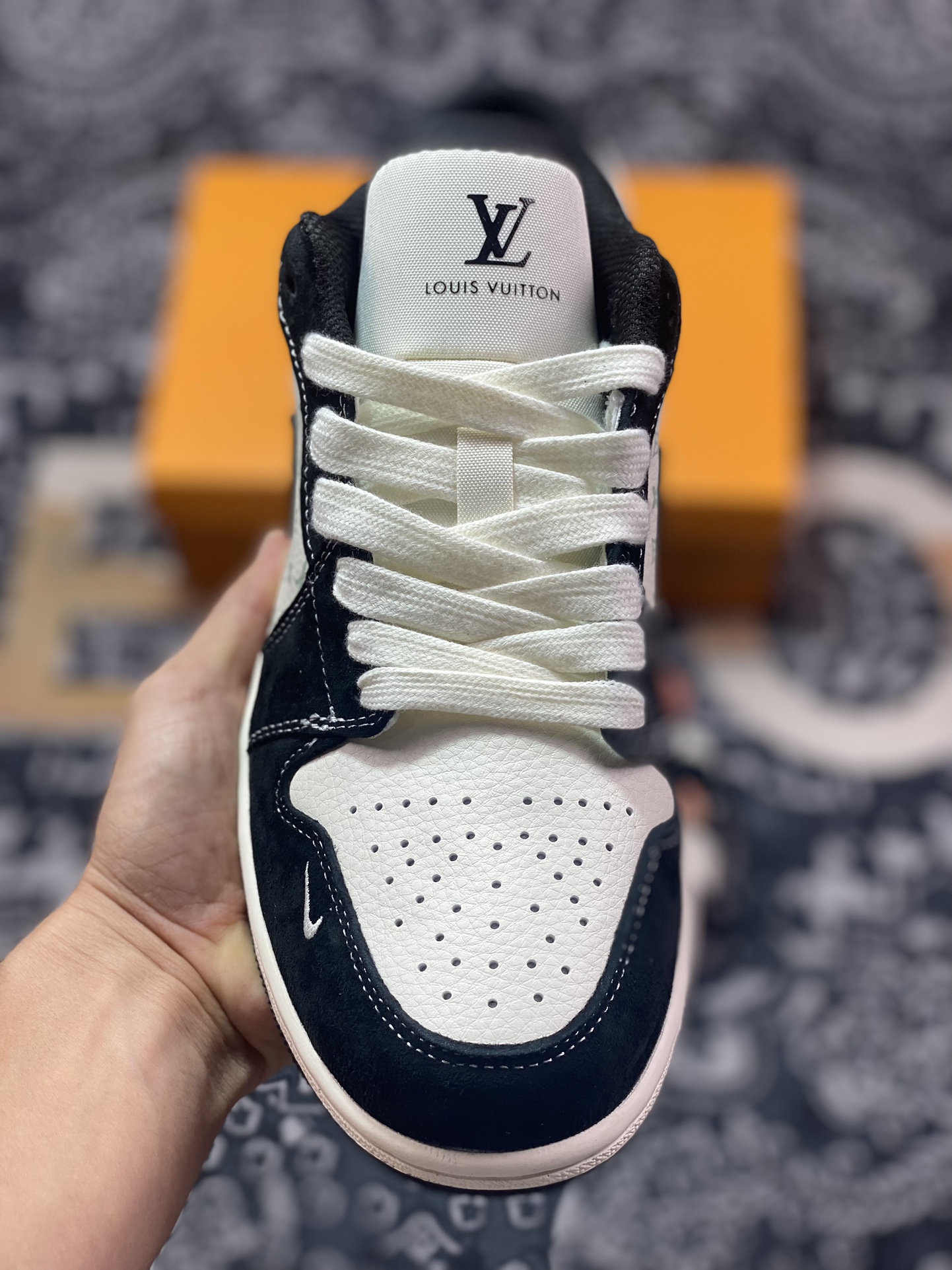 Fragment x TS x Air Jordan 1 Low x LV 三方联名倒钩低帮  SJ9950-007