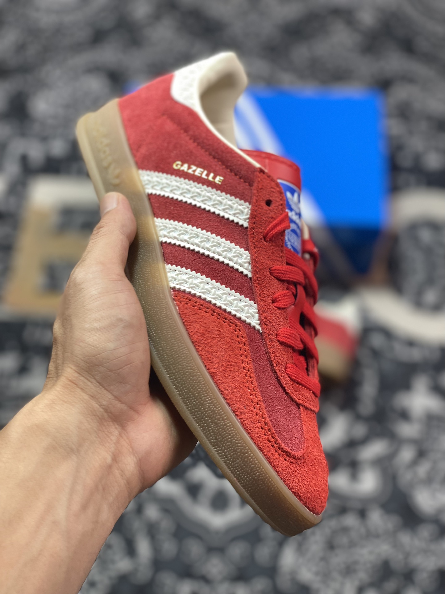 Cs版 adidas Originals Gazelle INdoor 三叶草休闲防滑耐磨低帮板鞋 IF1808