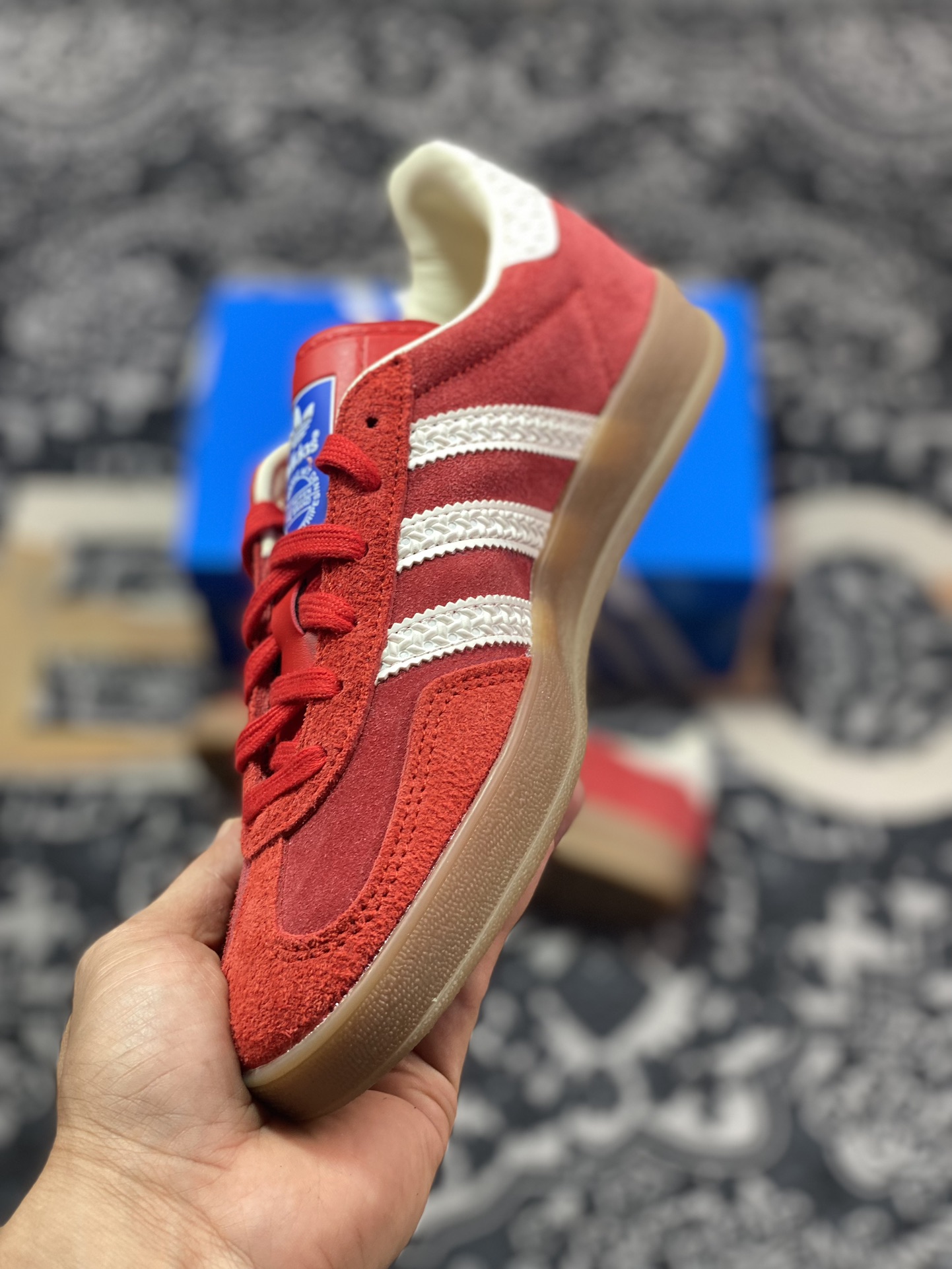 Cs版 adidas Originals Gazelle INdoor 三叶草休闲防滑耐磨低帮板鞋 IF1808