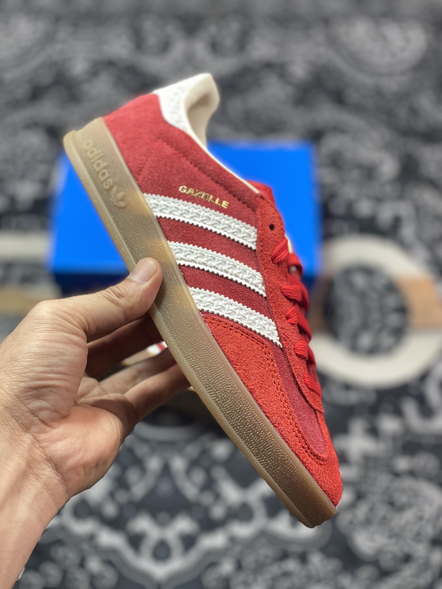 Cs版 adidas Originals Gazelle INdoor 三叶草休闲防滑耐磨低帮板鞋 IF1808