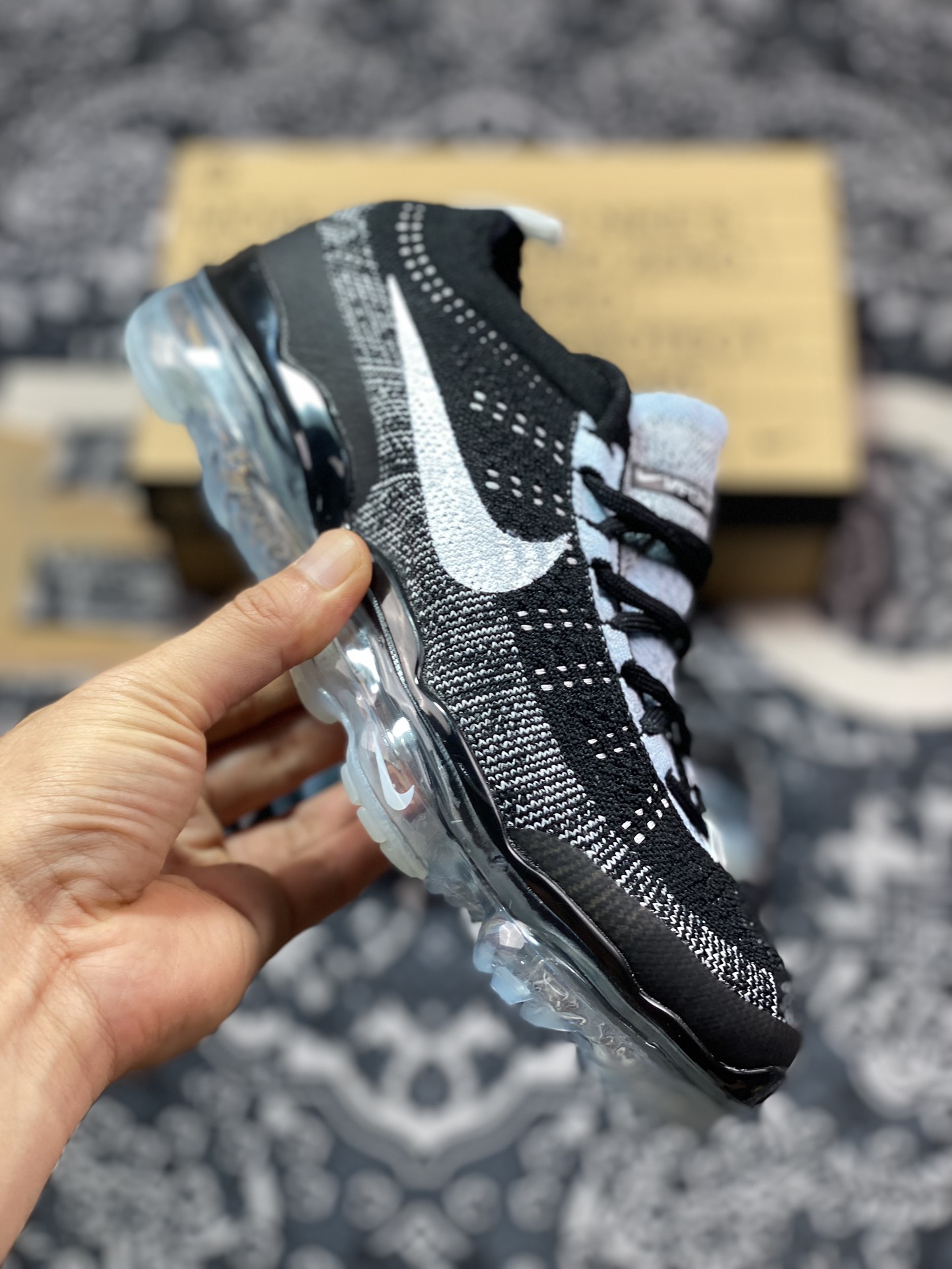 0 耐克Nike Air VaporMax 2023 Flyknit FK”Oreo”2023款大气垫慢跑鞋“针织黑白奥利奥”DV1678-010