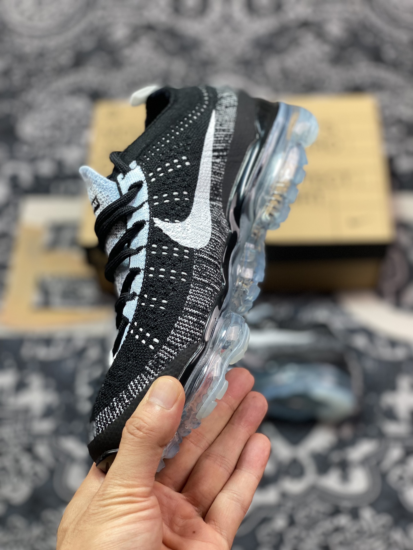 0 耐克Nike Air VaporMax 2023 Flyknit FK”Oreo”2023款大气垫慢跑鞋“针织黑白奥利奥”DV1678-010