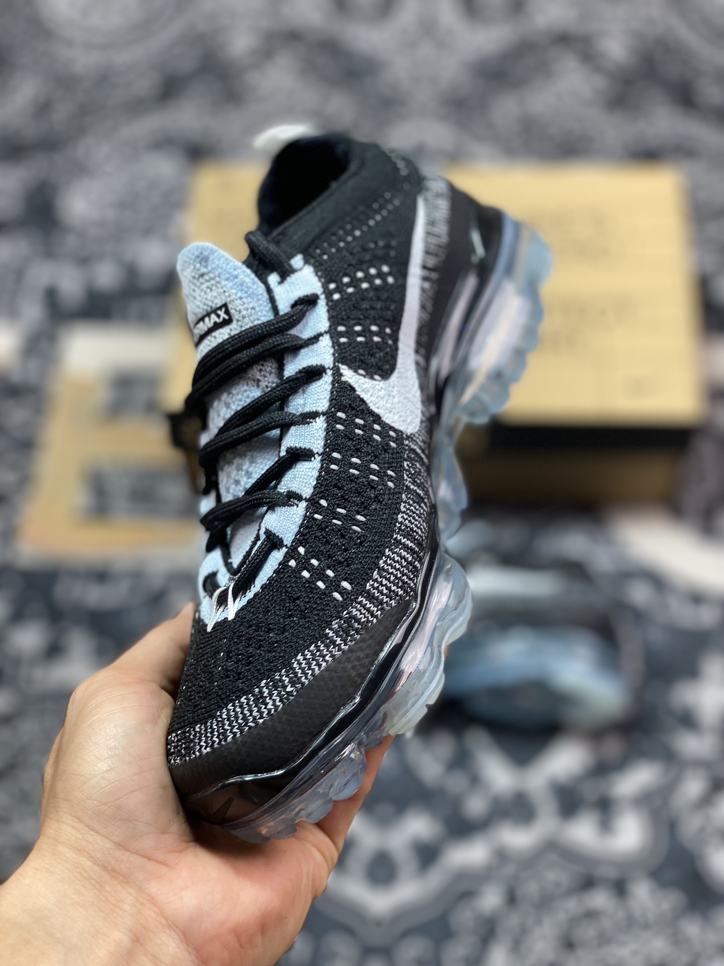 0 耐克Nike Air VaporMax 2023 Flyknit FK”Oreo”2023款大气垫慢跑鞋“针织黑白奥利奥”DV1678-010