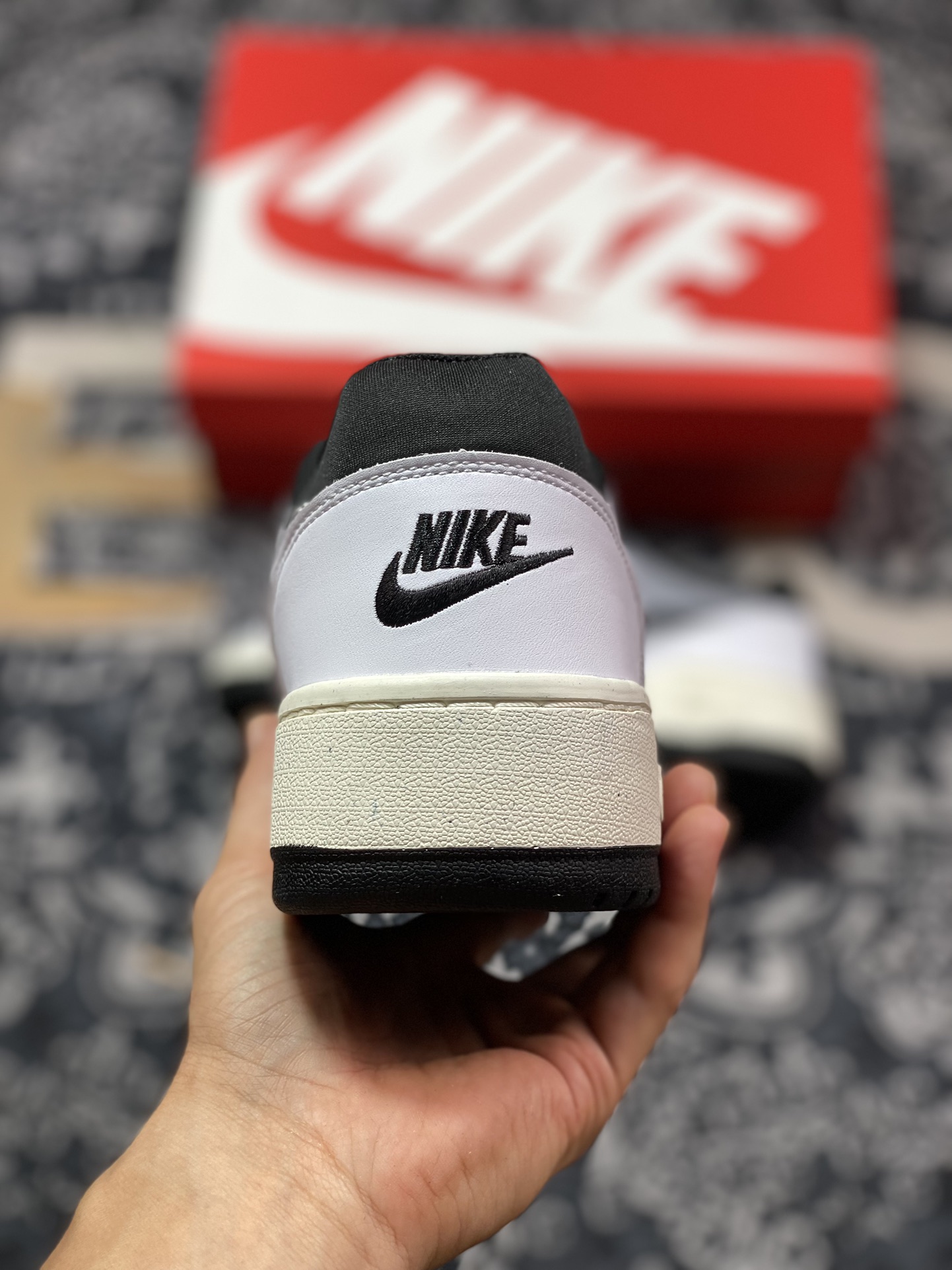 耐克Nike Full Force Low”White/Black/Grey”全力篮球板鞋“皮革白黑灰”FB1362-101