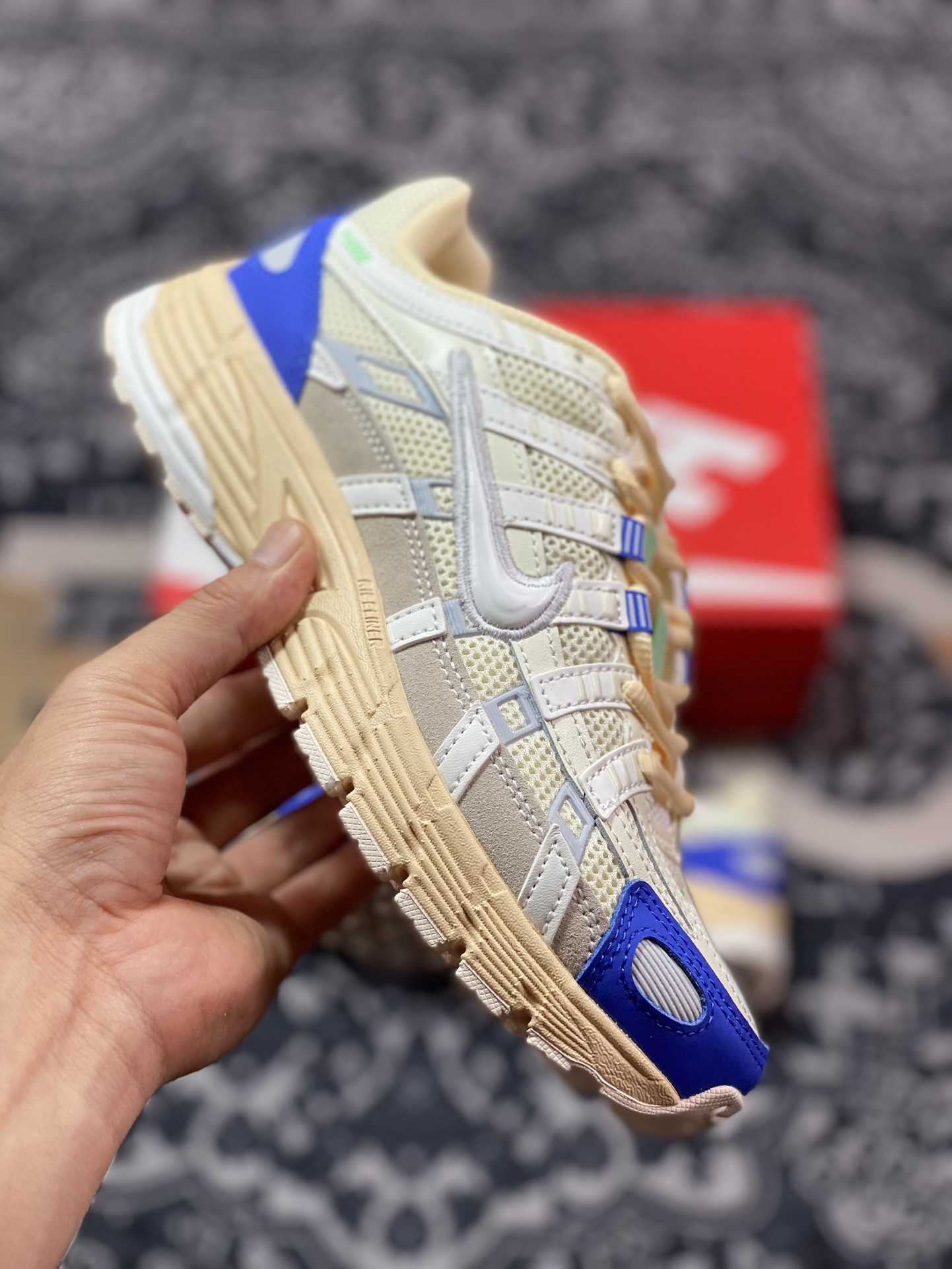 耐克Nike P-6000”Coconut Milk Blue”系列低帮复古慢跑鞋“椰奶黄蓝”FJ5443-113