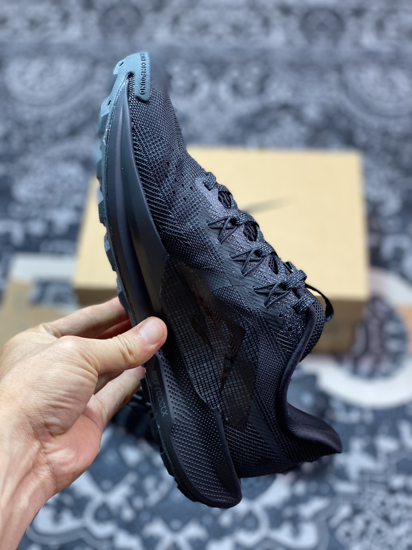 耐克Nike Reactx Pegasus Trail 5 ”Triple Black”飞马越野5代系列低帮慢跑鞋“全黑武士”DV3864-002