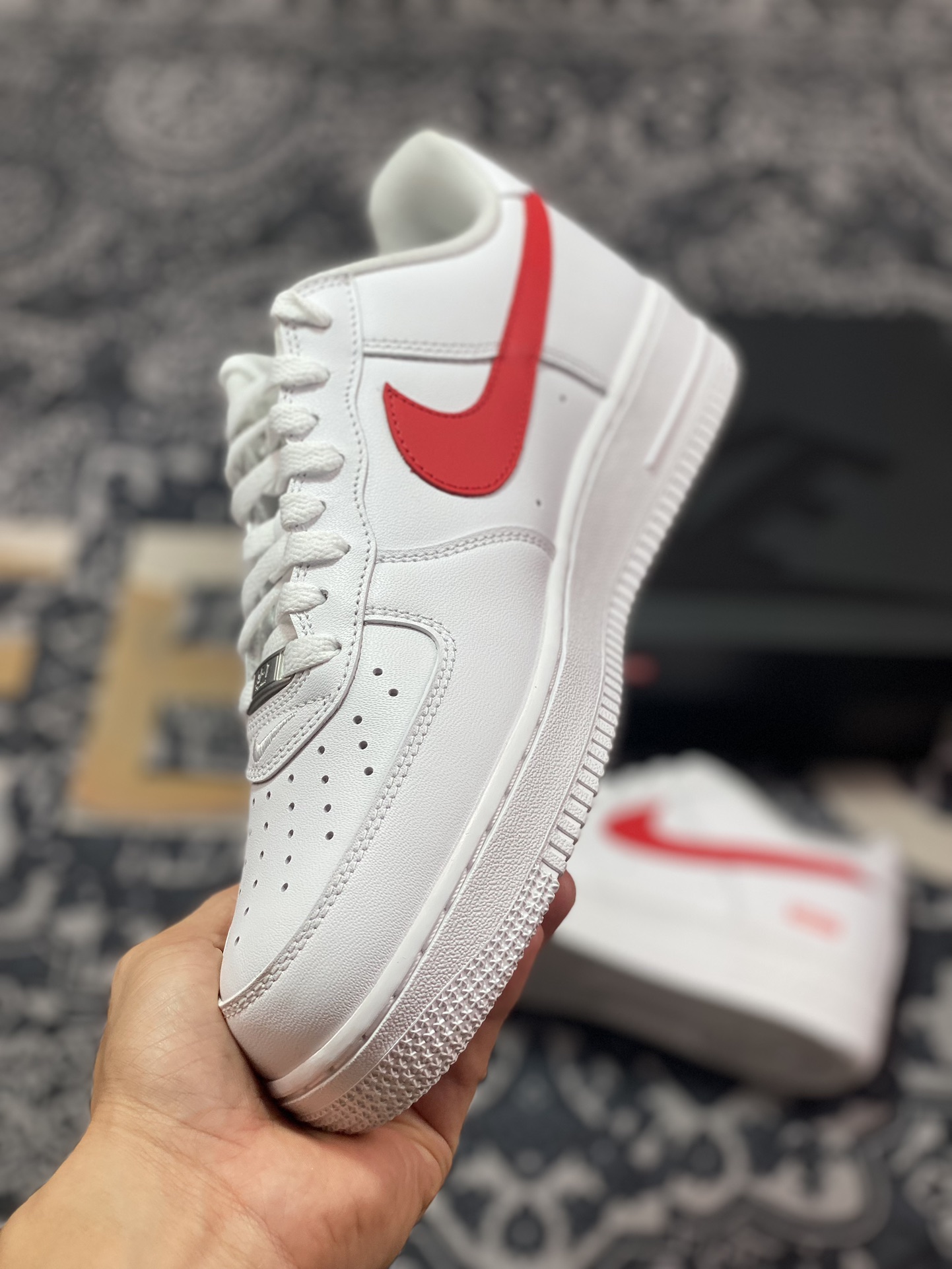 Sup x Air Force 1 Low 白红 CU9225-101