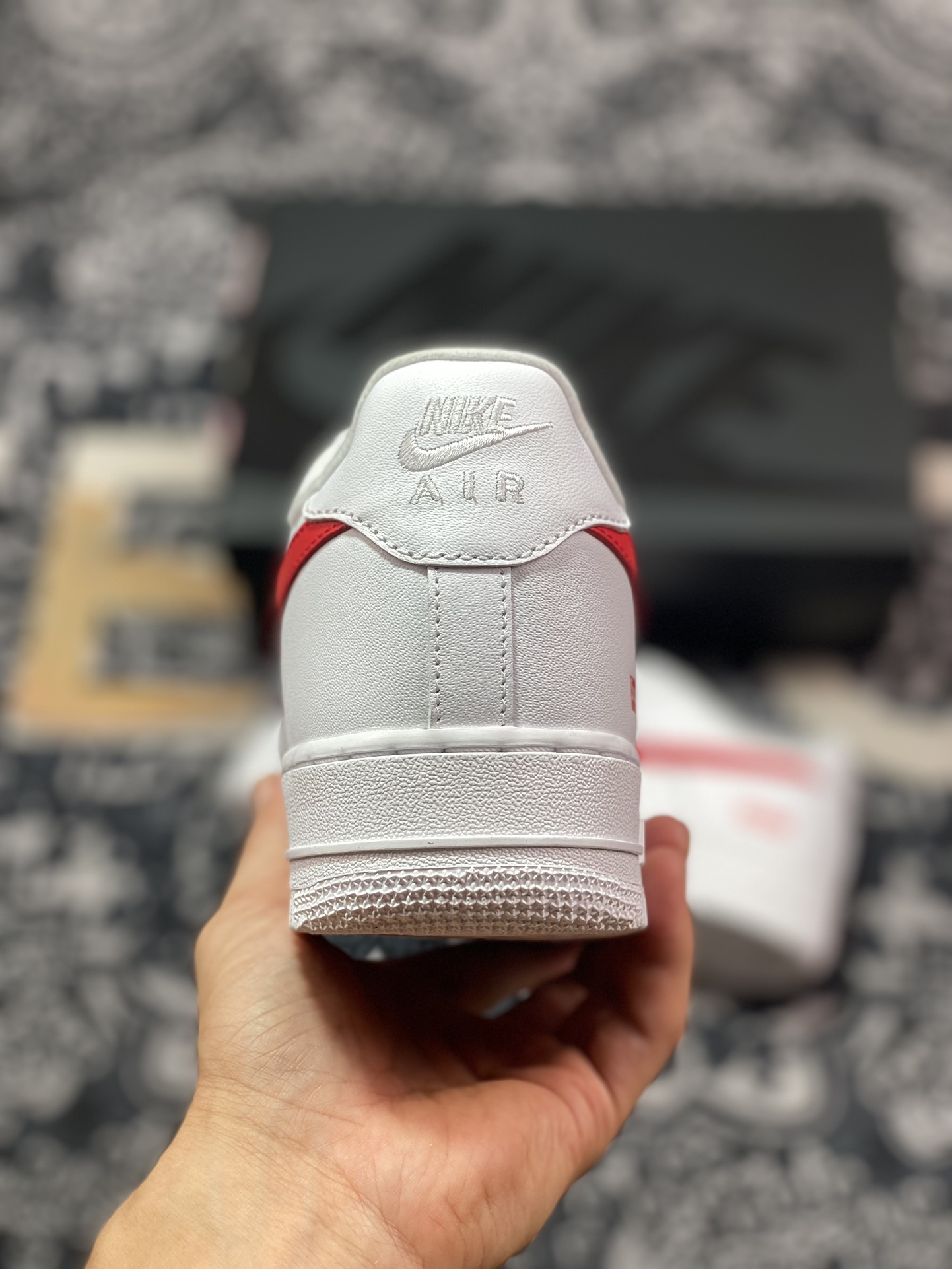 Sup x Air Force 1 Low 白红 CU9225-101