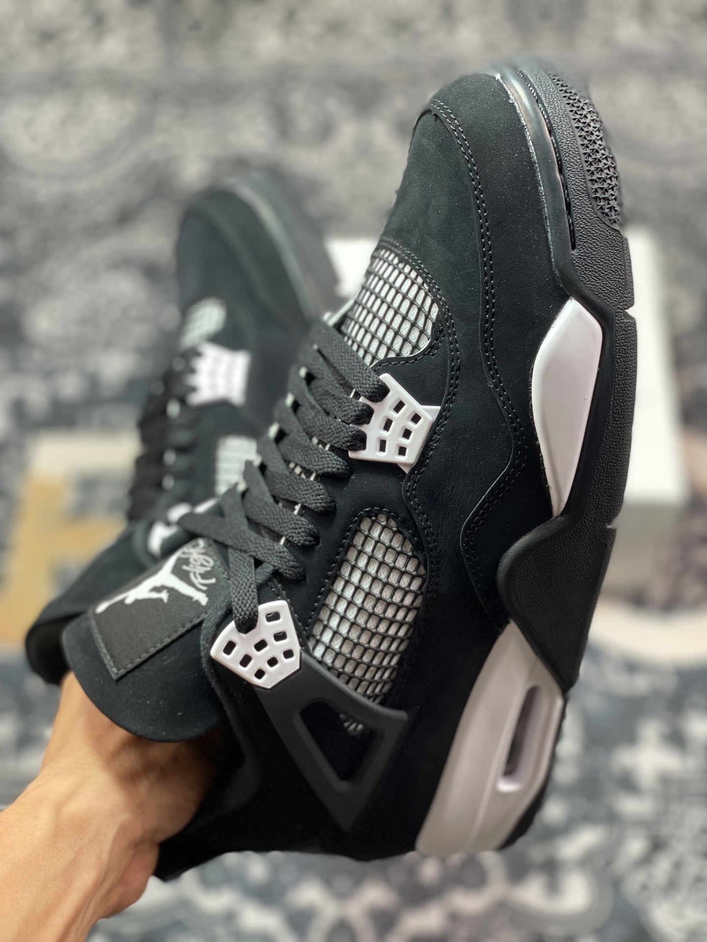 优选 Air Jordan AJ4 Retro 白黑雷公 FQ8138-001