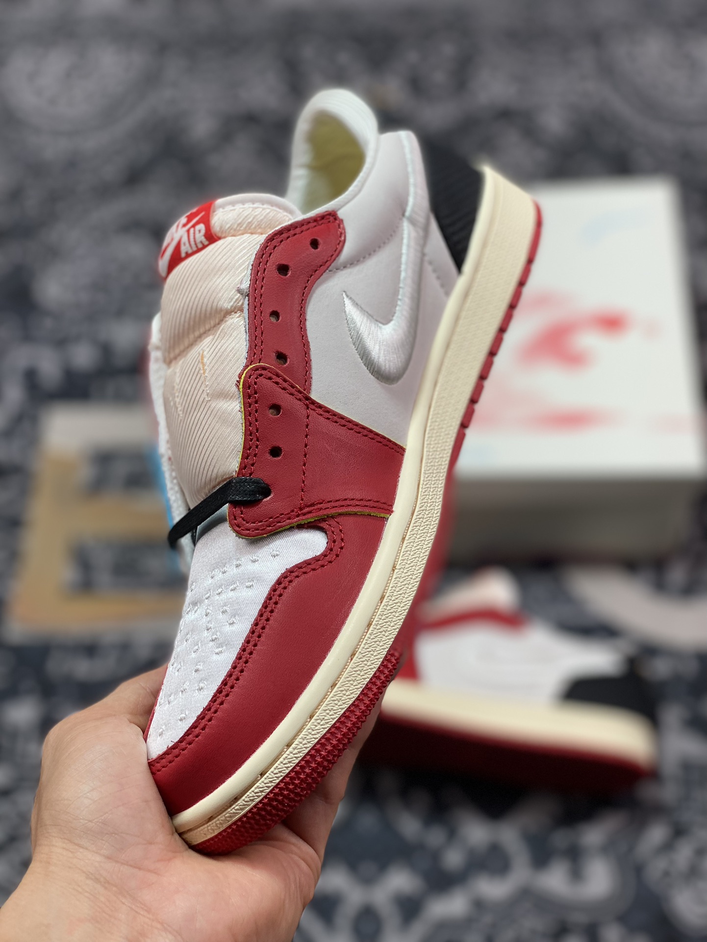 0 优选 New Xc Trophy Room x Air Jordan 1 Low OG AJ1乔1低帮文化篮球鞋 HV6157-100