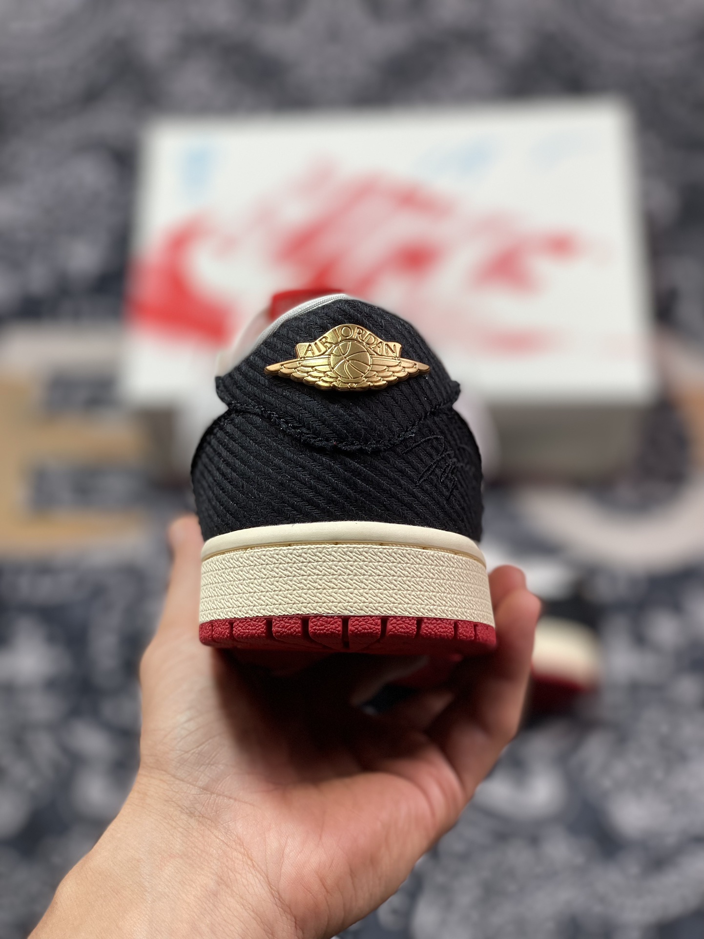 0 优选 New Xc Trophy Room x Air Jordan 1 Low OG AJ1乔1低帮文化篮球鞋 HV6157-100