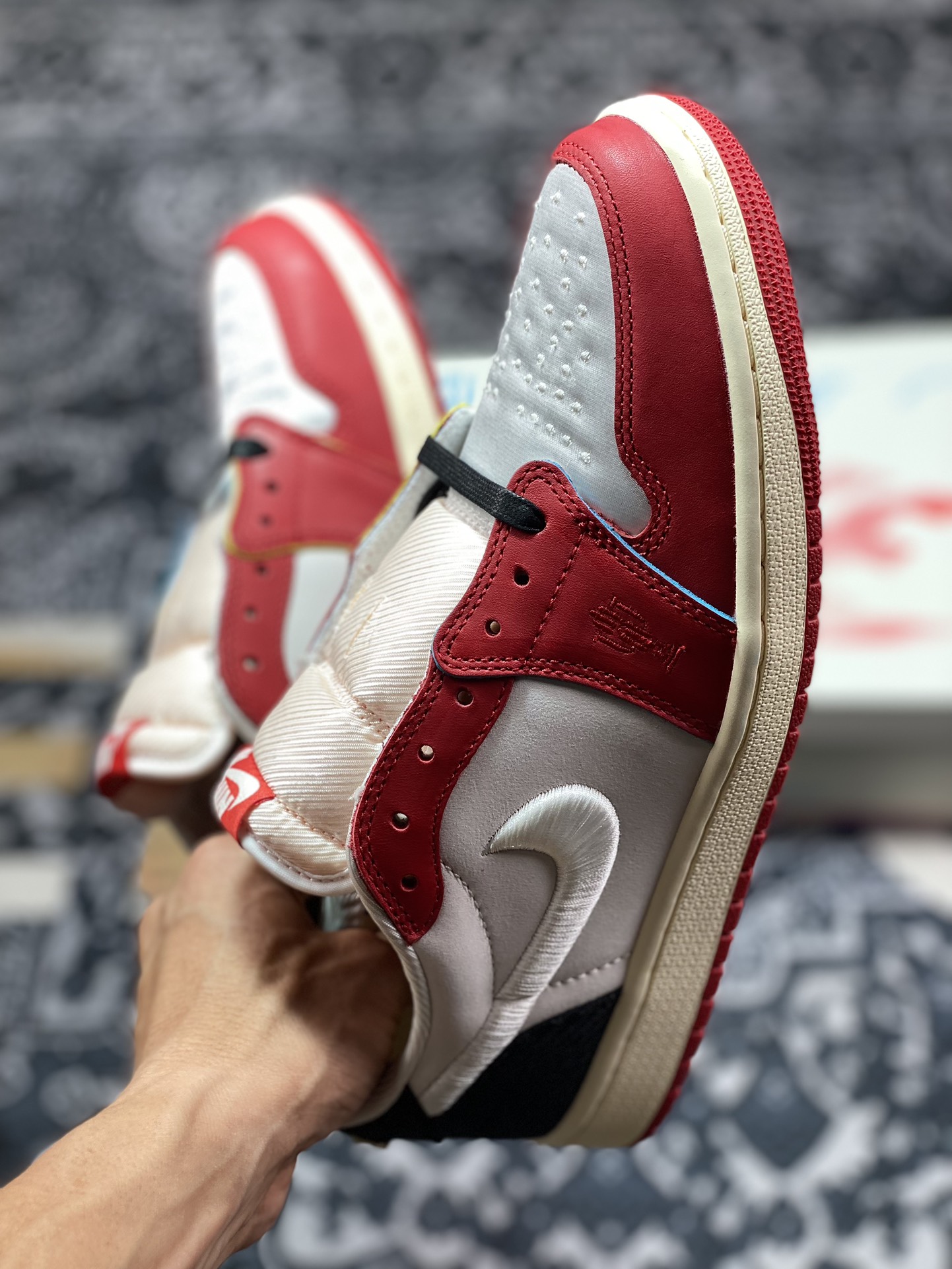 0 优选 New Xc Trophy Room x Air Jordan 1 Low OG AJ1乔1低帮文化篮球鞋 HV6157-100