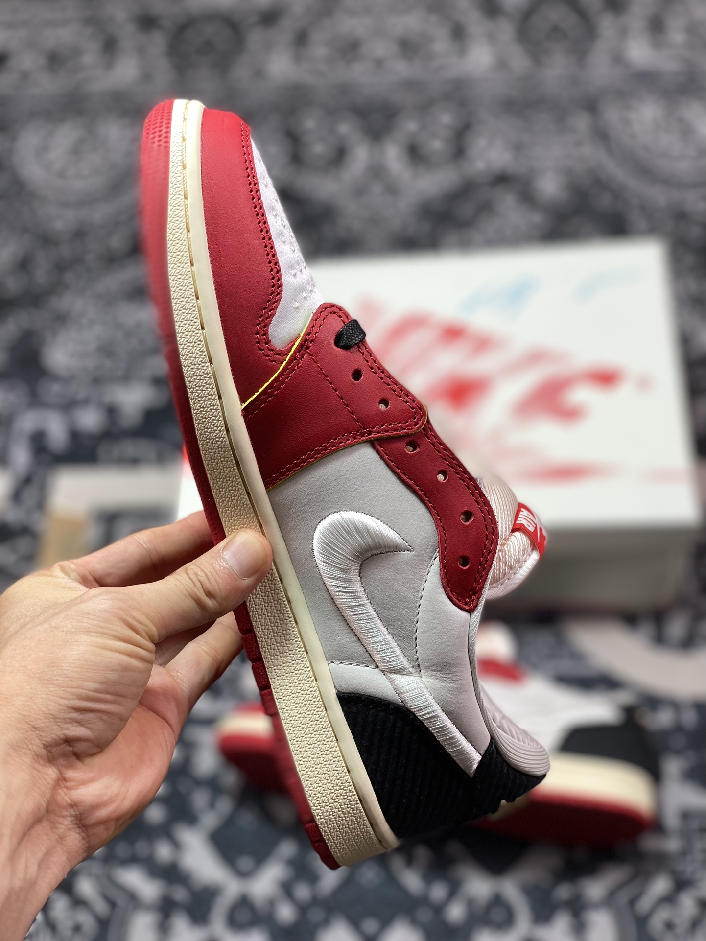 0 优选 New Xc Trophy Room x Air Jordan 1 Low OG AJ1乔1低帮文化篮球鞋 HV6157-100