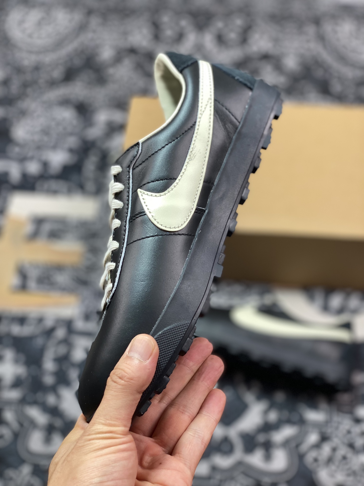 Bode x Nike Astro Grabber SP”Black Coconut Milk”宇宙掠夺者系列低帮运动鞋“联名黑奶白配饰”FJ9821-001