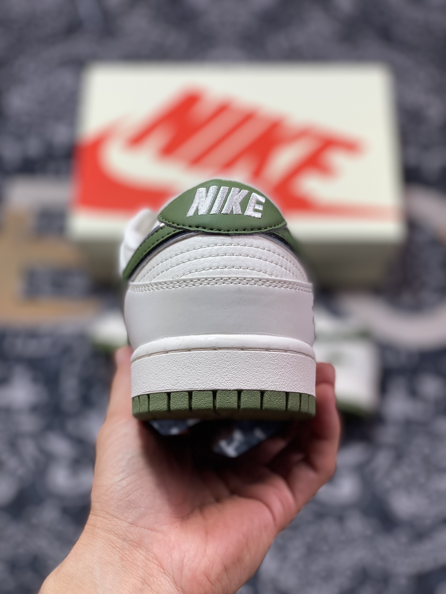 NK Dunk Low Retro ”DIY高端定制” 斯图西米白绿低帮休闲运动板鞋 DQ1098-381