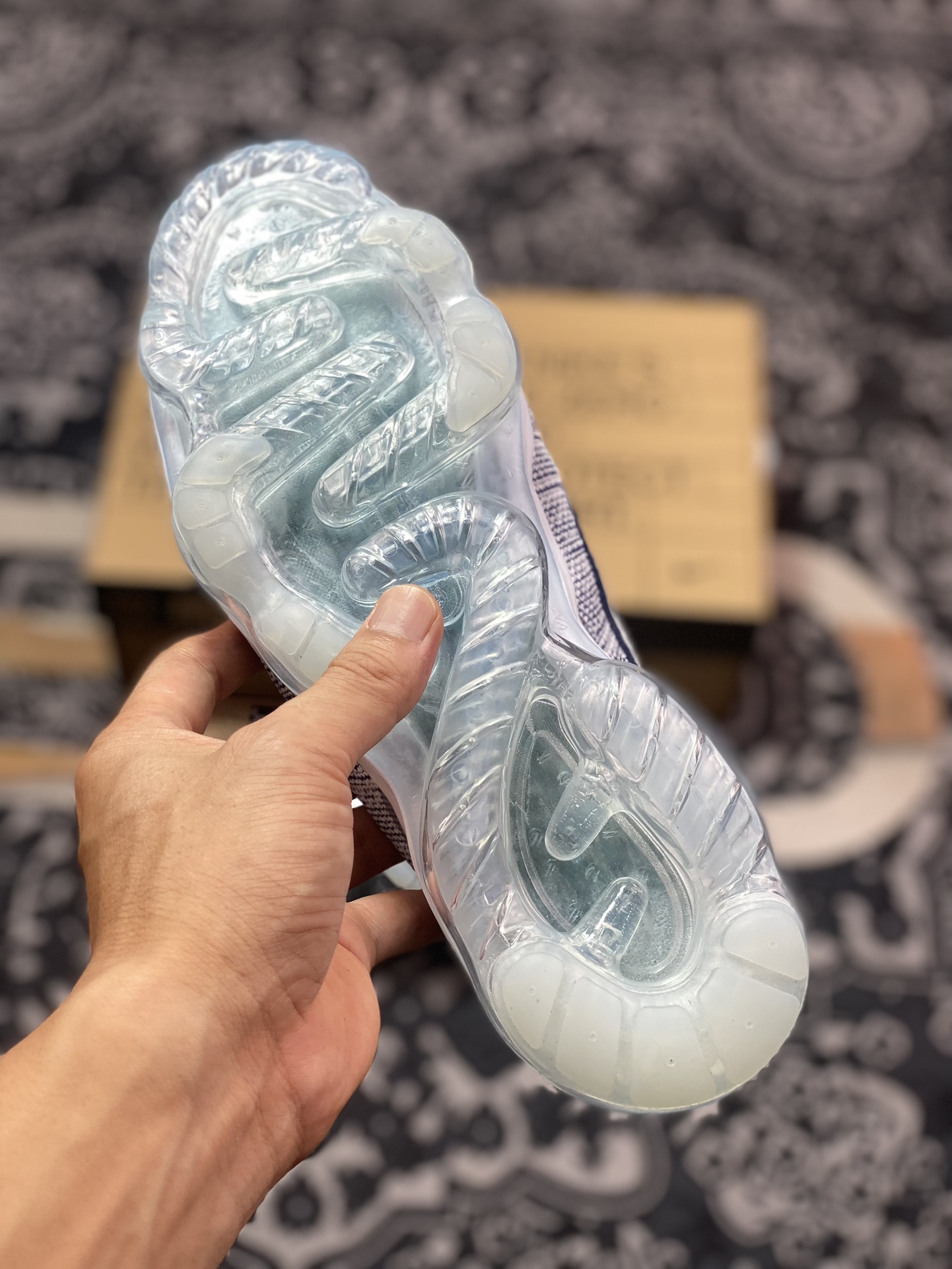 Nike Air VaporMax 2023 Flyknit FK”Pure Platinum Court Blue”2023款全掌气垫慢跑鞋“针织白藏蓝”DV1678-009