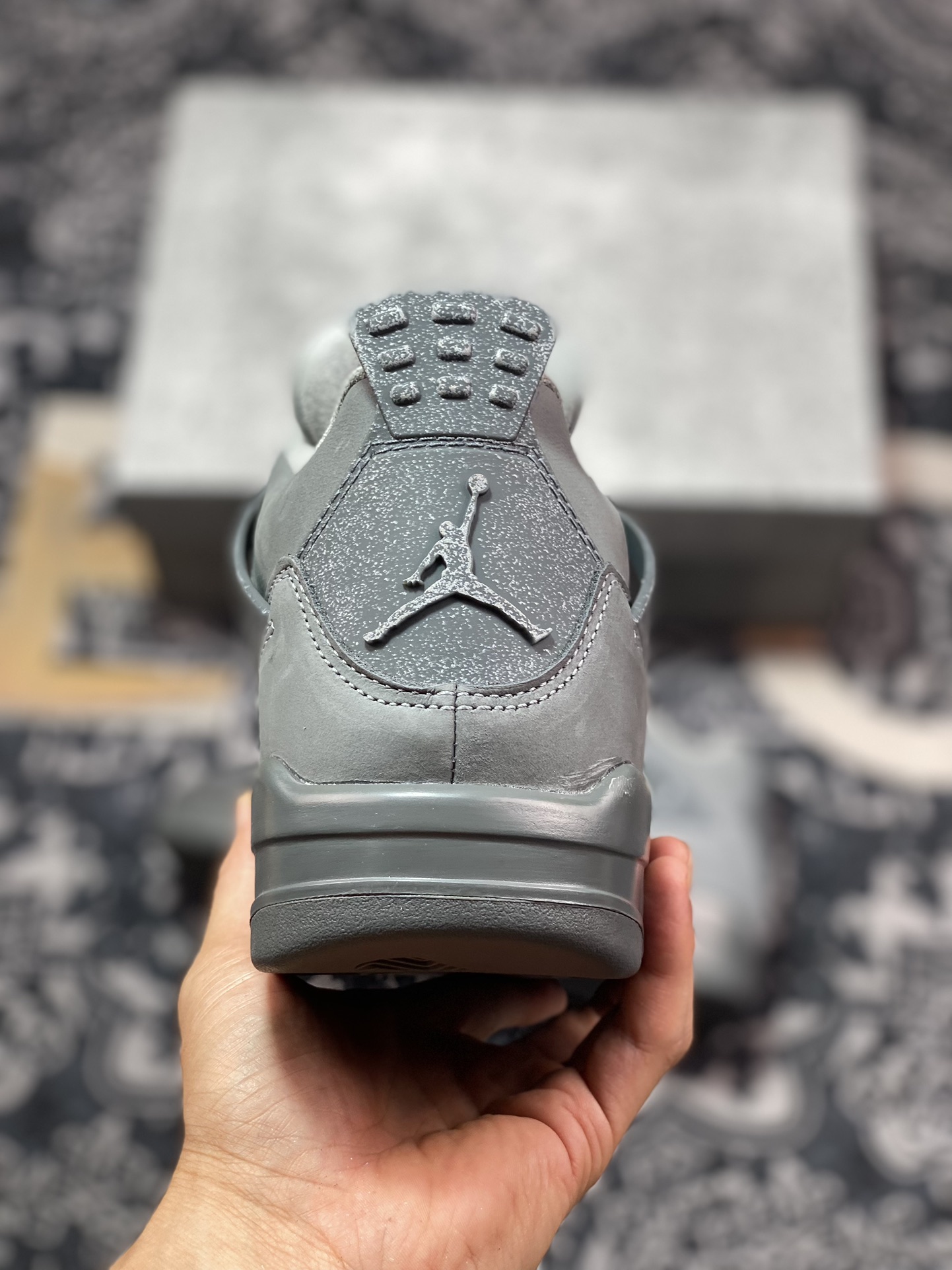 OG纯原工厂出品 Air Jordan 4 ” Smoke Grey ” AJ4乔4 文化篮球鞋 烟灰 FQ7928-001