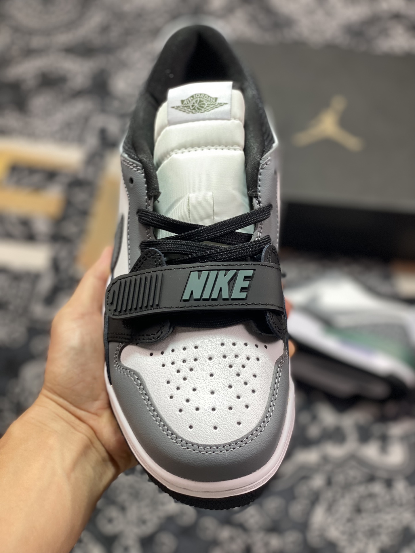 耐克Nike Air Jordan Legacy 312 Low”Oxidized Green”乔丹篮球鞋“深灰白黑金属墨绿”CD7069-131