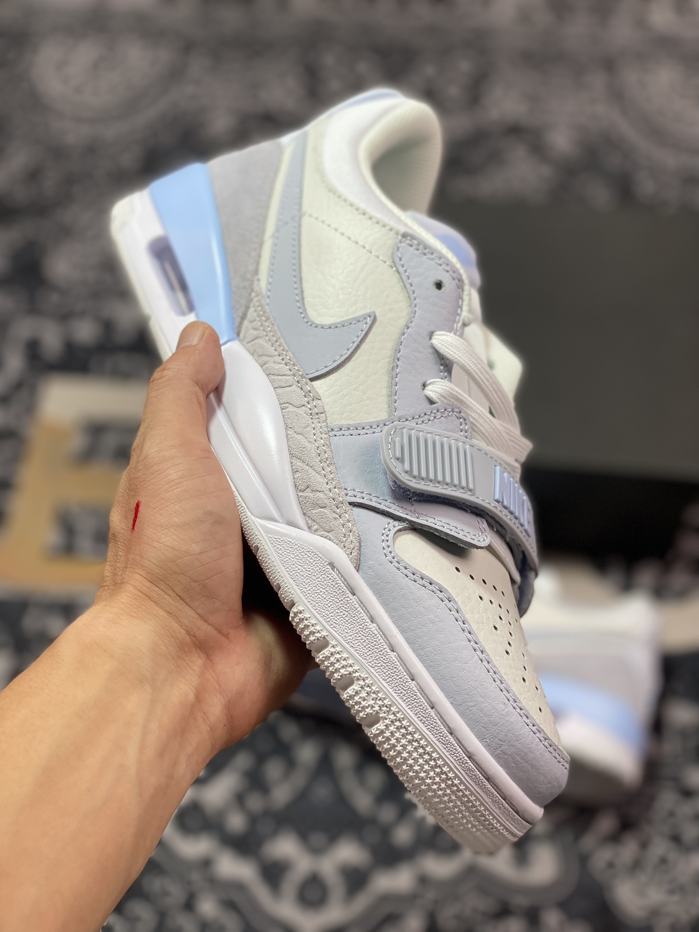 耐克Nike Air Jordan Legacy 312 Low”Ashen Slate/Glacier Blue”乔丹运动篮球鞋“石板灰白冰川蓝”HQ1190-101